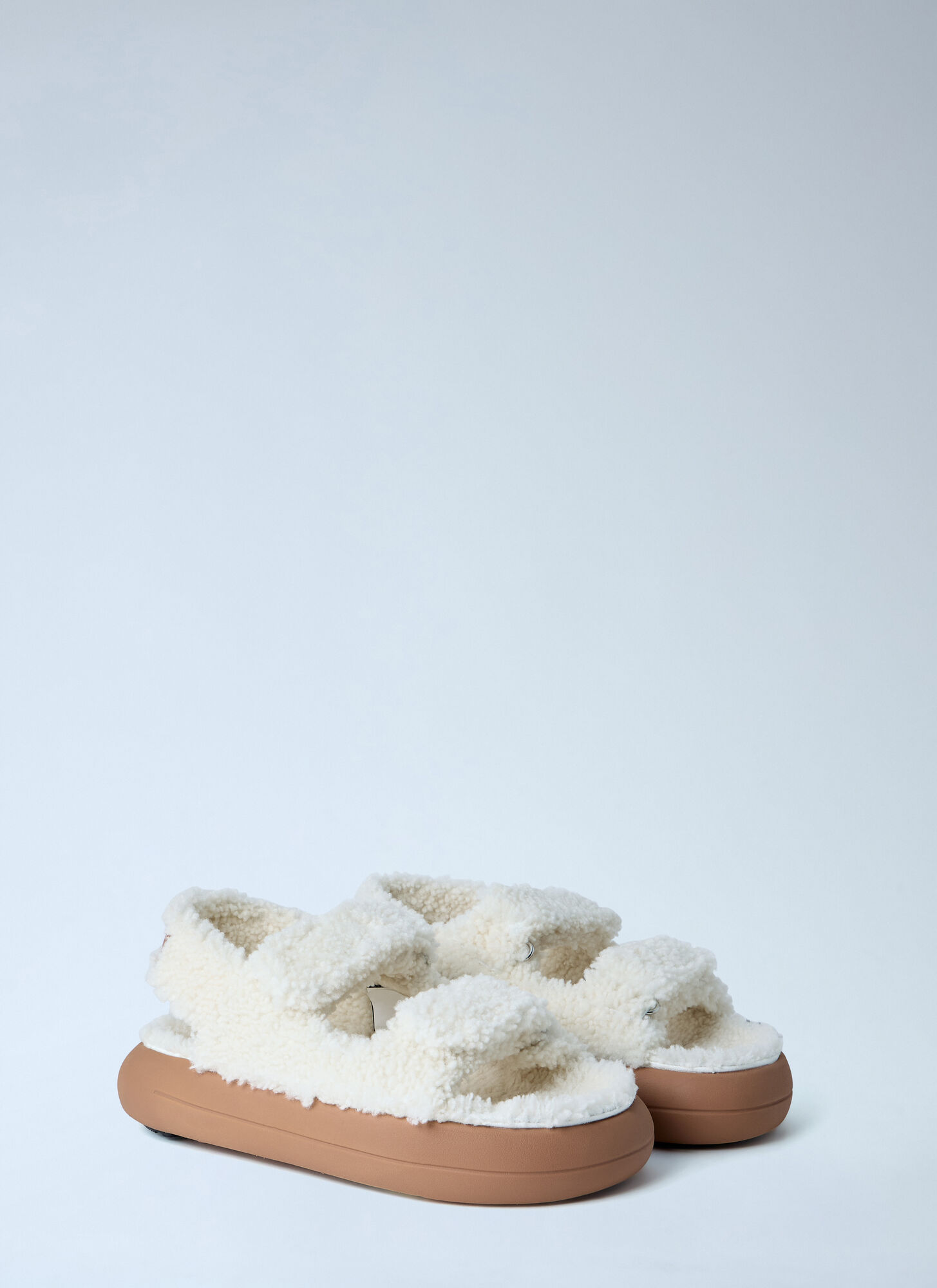  Moon Boot Moon Boot Mb Shearling Sandals -  Sandalen White Eu - 40 