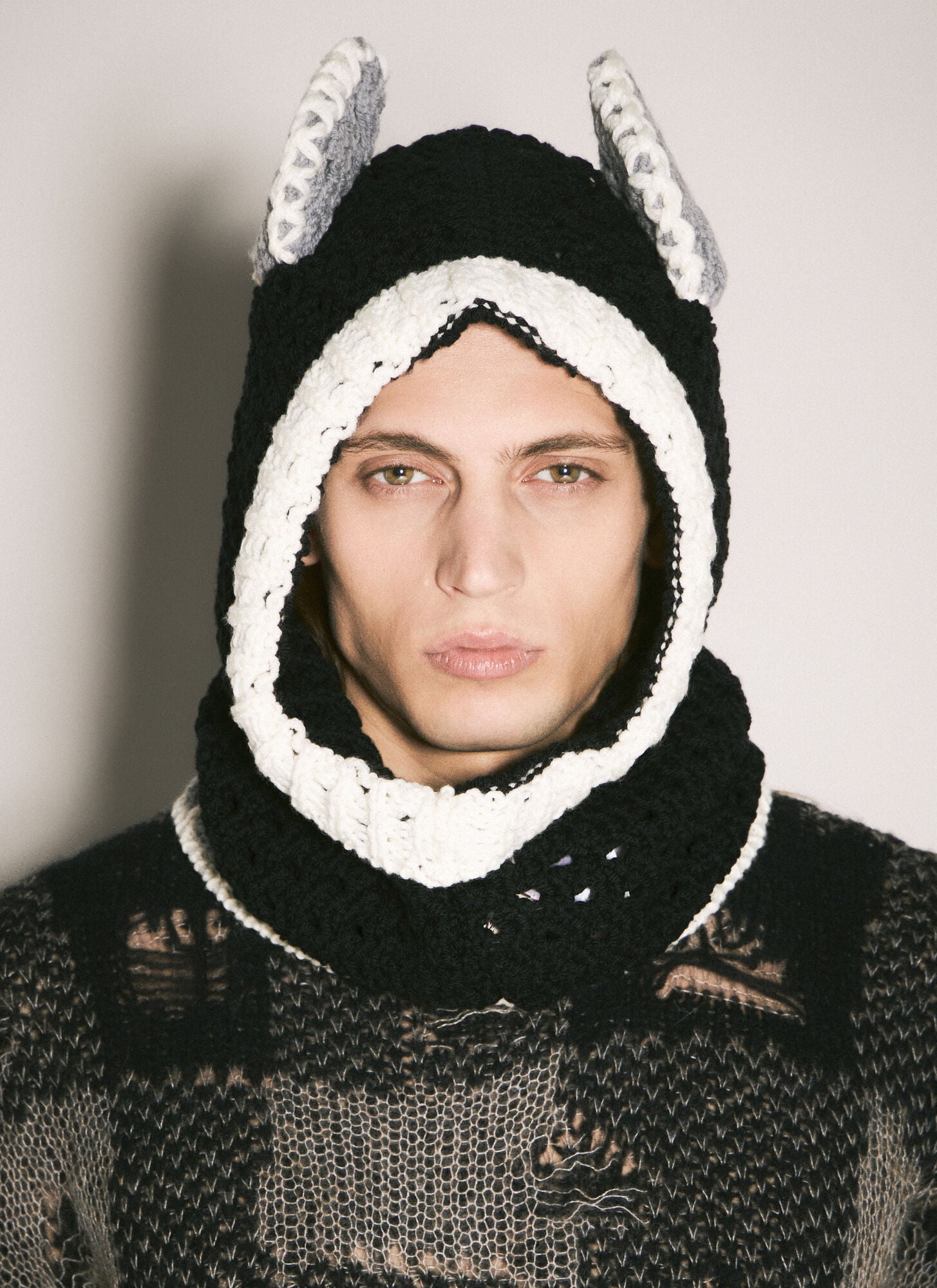 MARNI Marni Donkey Puppet Balaclava - Man Hats Black M