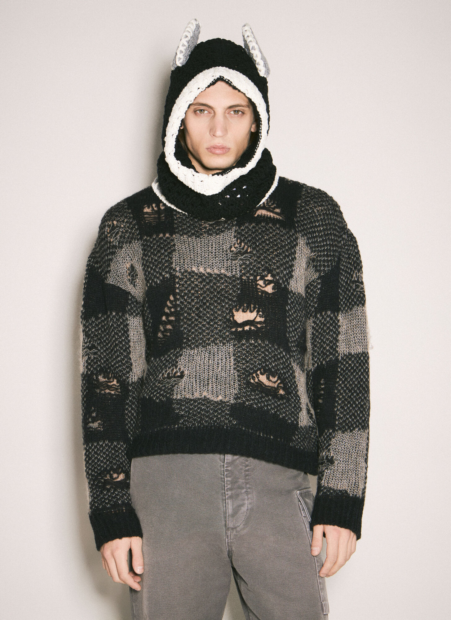  Marni Marni Donkey Puppet Balaclava - Mann Hats Black L 