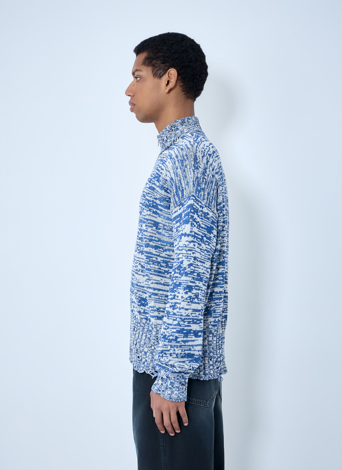  Marni Marni Lana And Alpaca Cardigan - Mann Strick Blue It - 50 