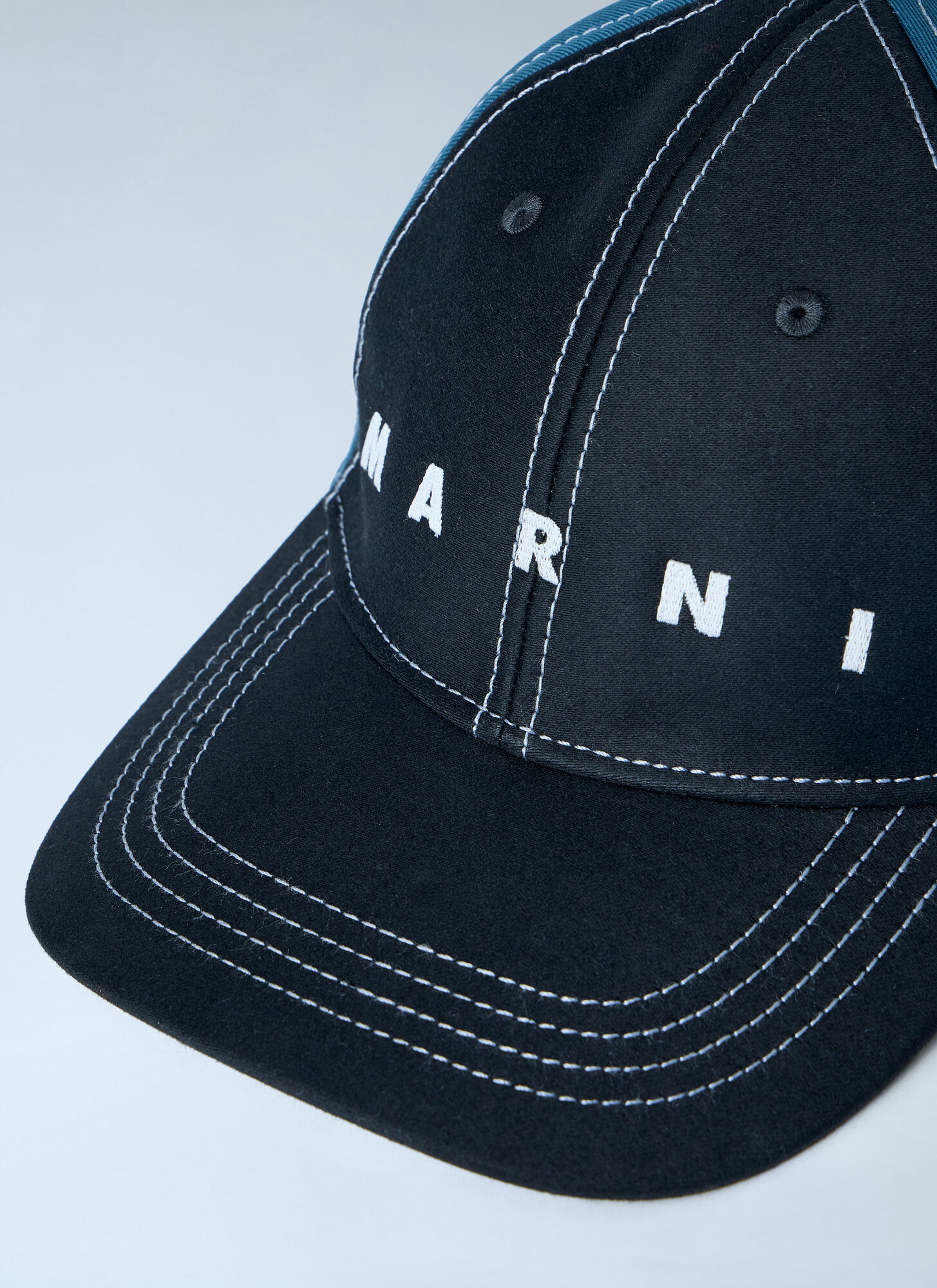  Marni Marni Logo Motif Baseball Cap - Mann Hats Blue L 