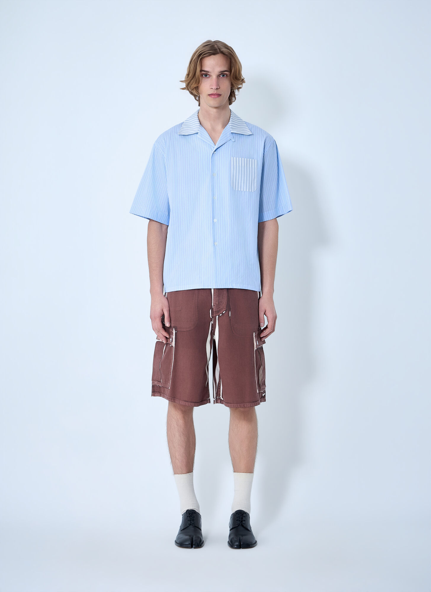  Marni Marni Striped Cotton Poplin Shirt - Mann Hemden Blue It - 48 