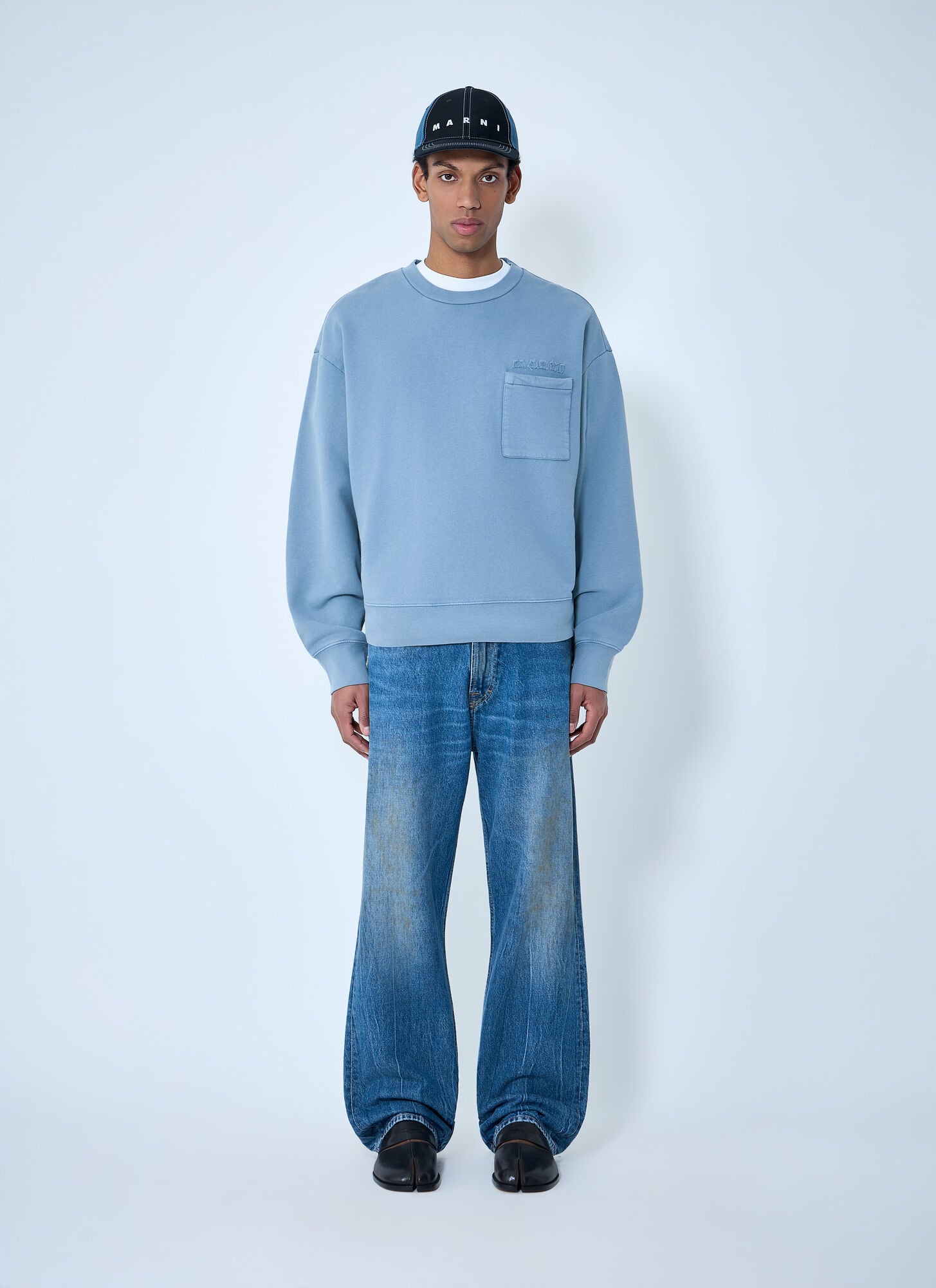  Marni Marni Cotton Jersey Sweatshirt - Mann Sweatshirts Blue It - 50 