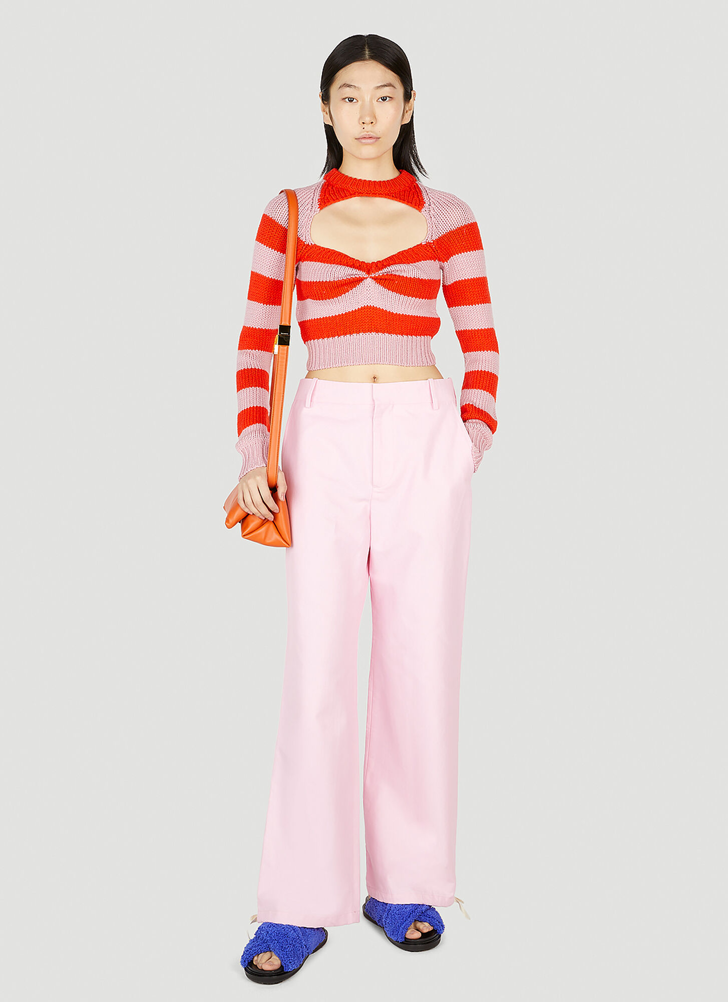 Marni Marni Straight Leg Drawstring Pants - Frau Hosen Pink It - 42 