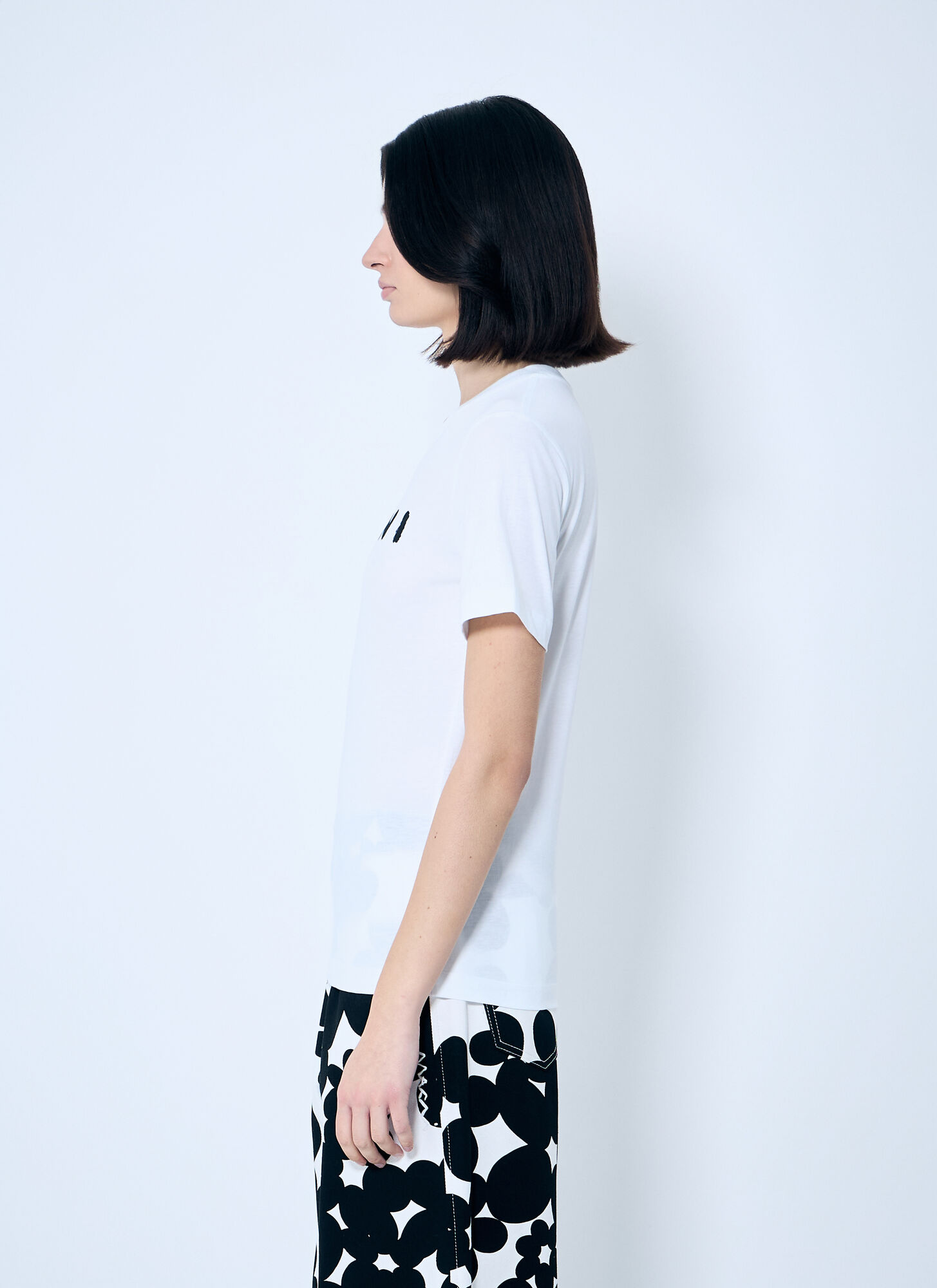  Marni Marni Logo Motif T-shirt - Frau T-shirts White It - 38 