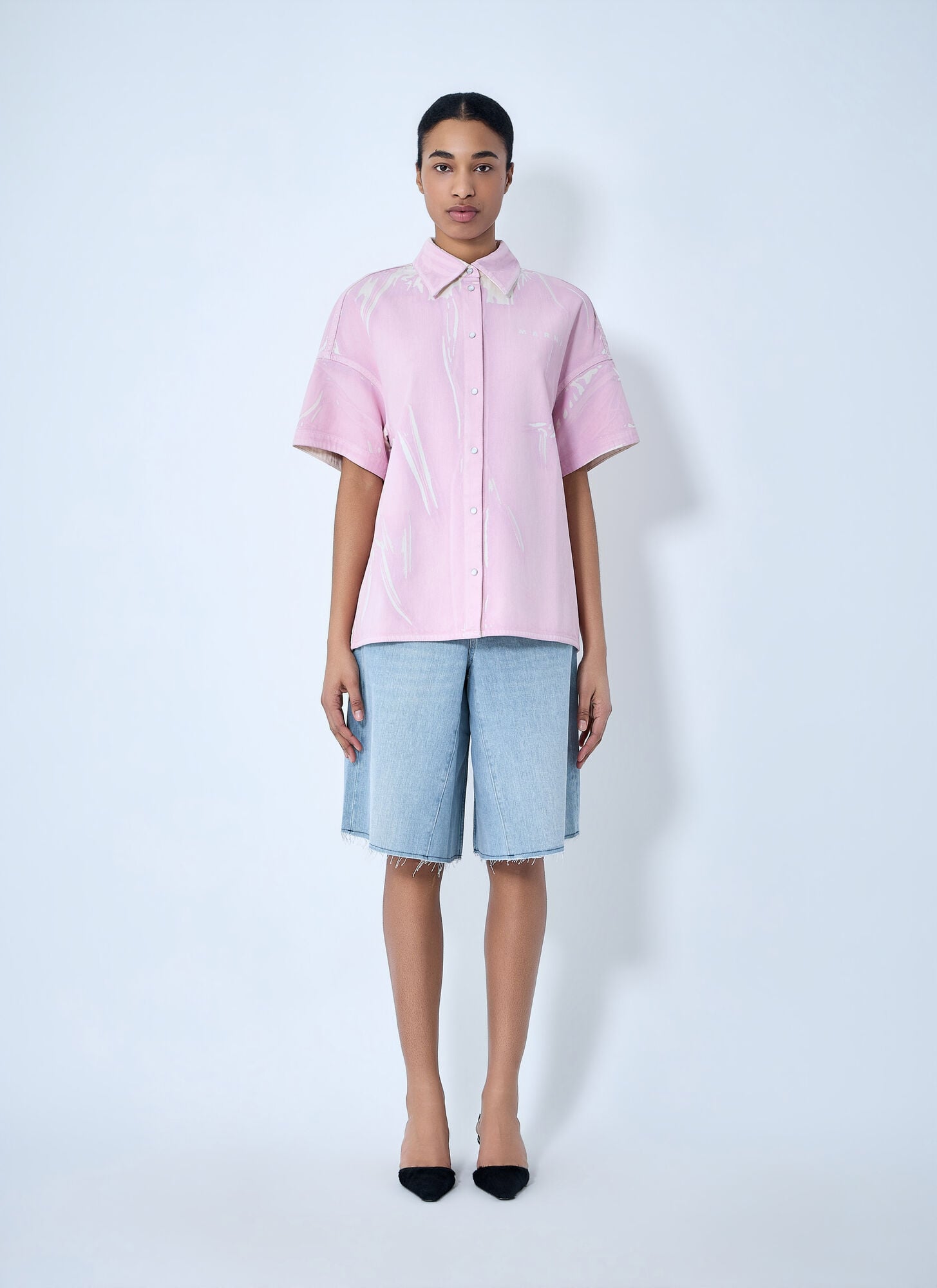  Marni Marni Cotton Poplin Button-down Shirt - Frau Hemden Pink It - 38 