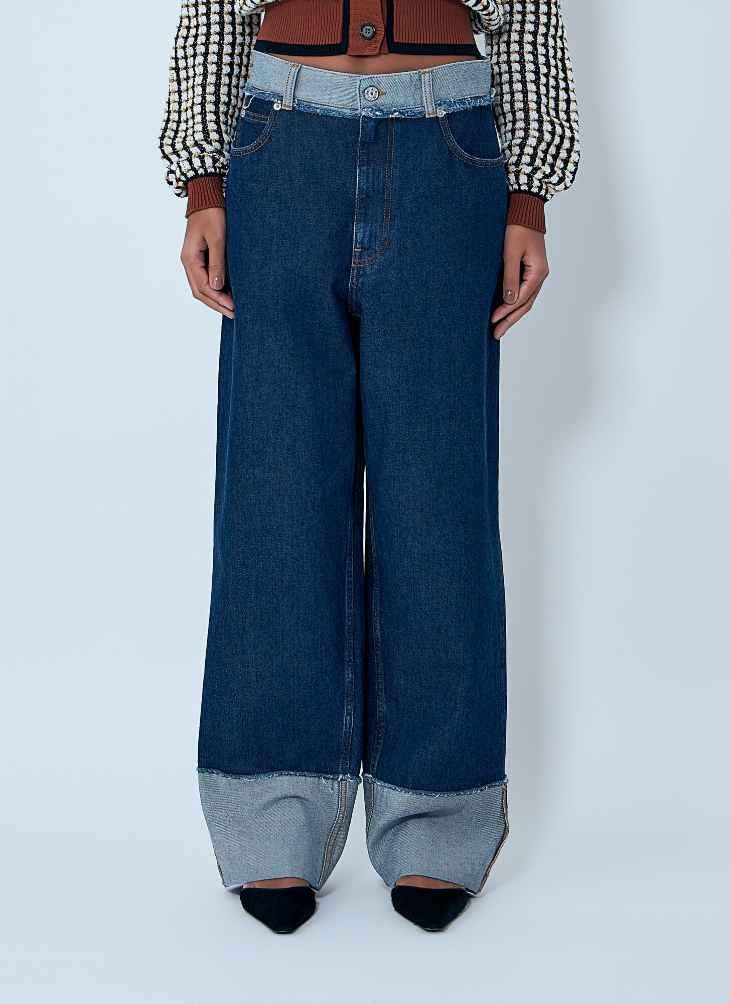 Marni Women's Blue Denim Pants - Woman Jeans It - 42