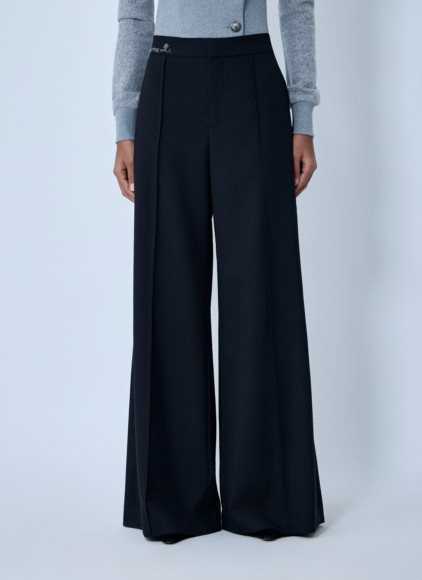 Marni Wool Tailored Pants - Woman Pants Black It - 42