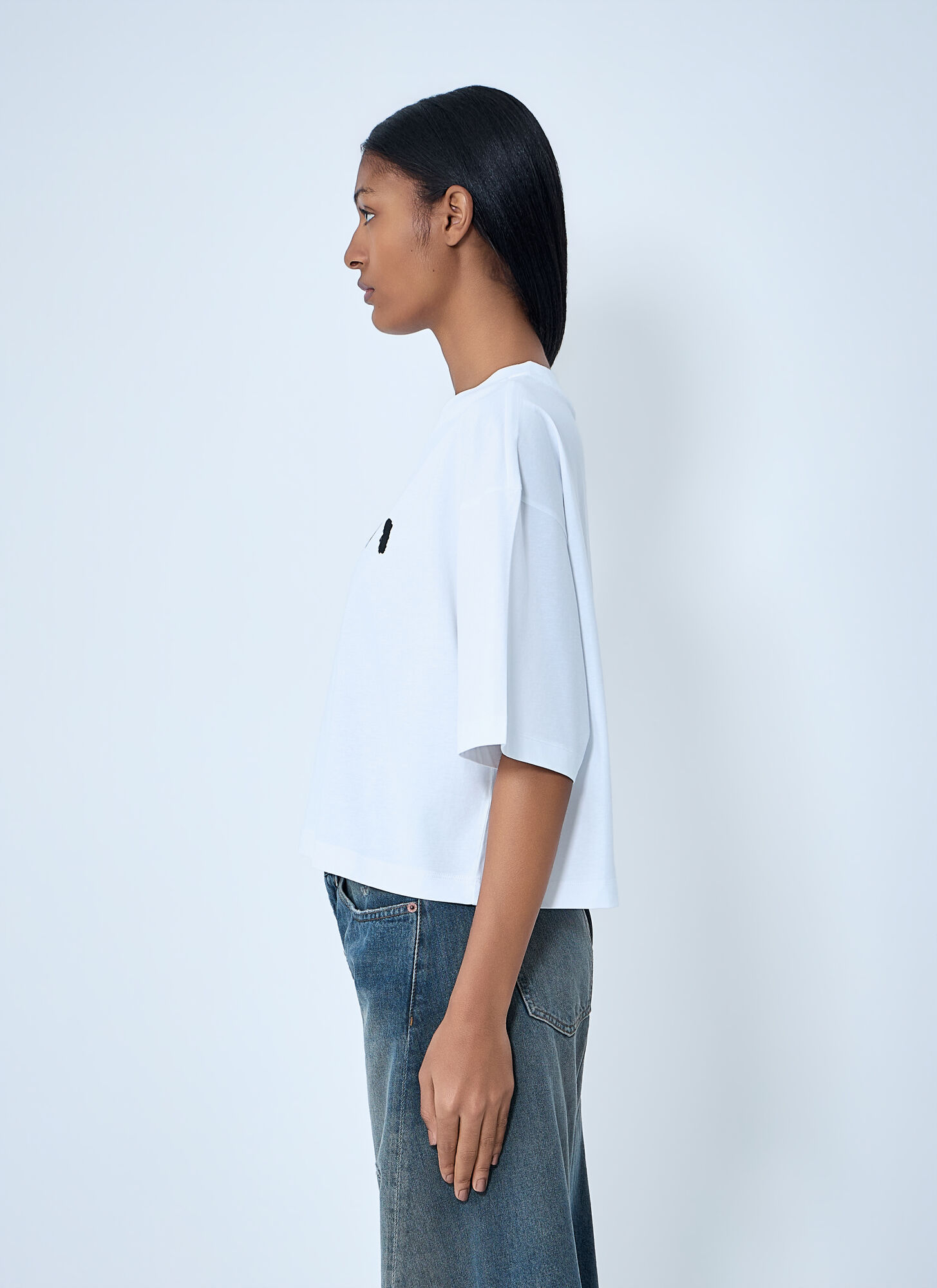  Marni Marni Logo Motif T-shirt - Frau T-shirts White It - 38 