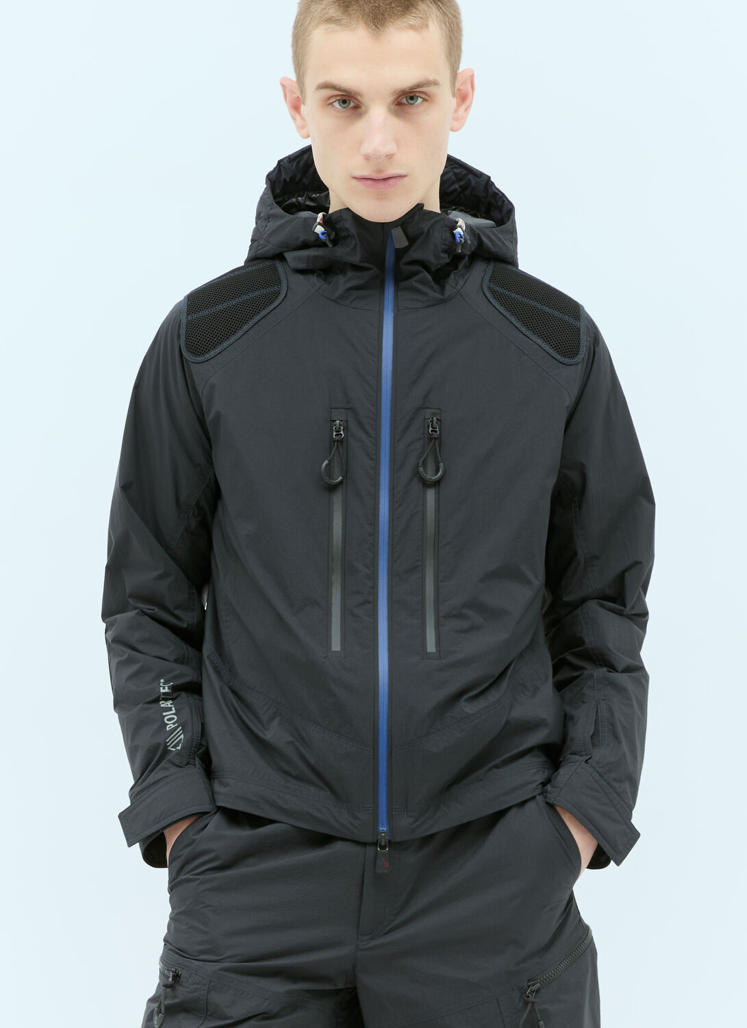 Moncler Grenoble Vert Jacket In Black