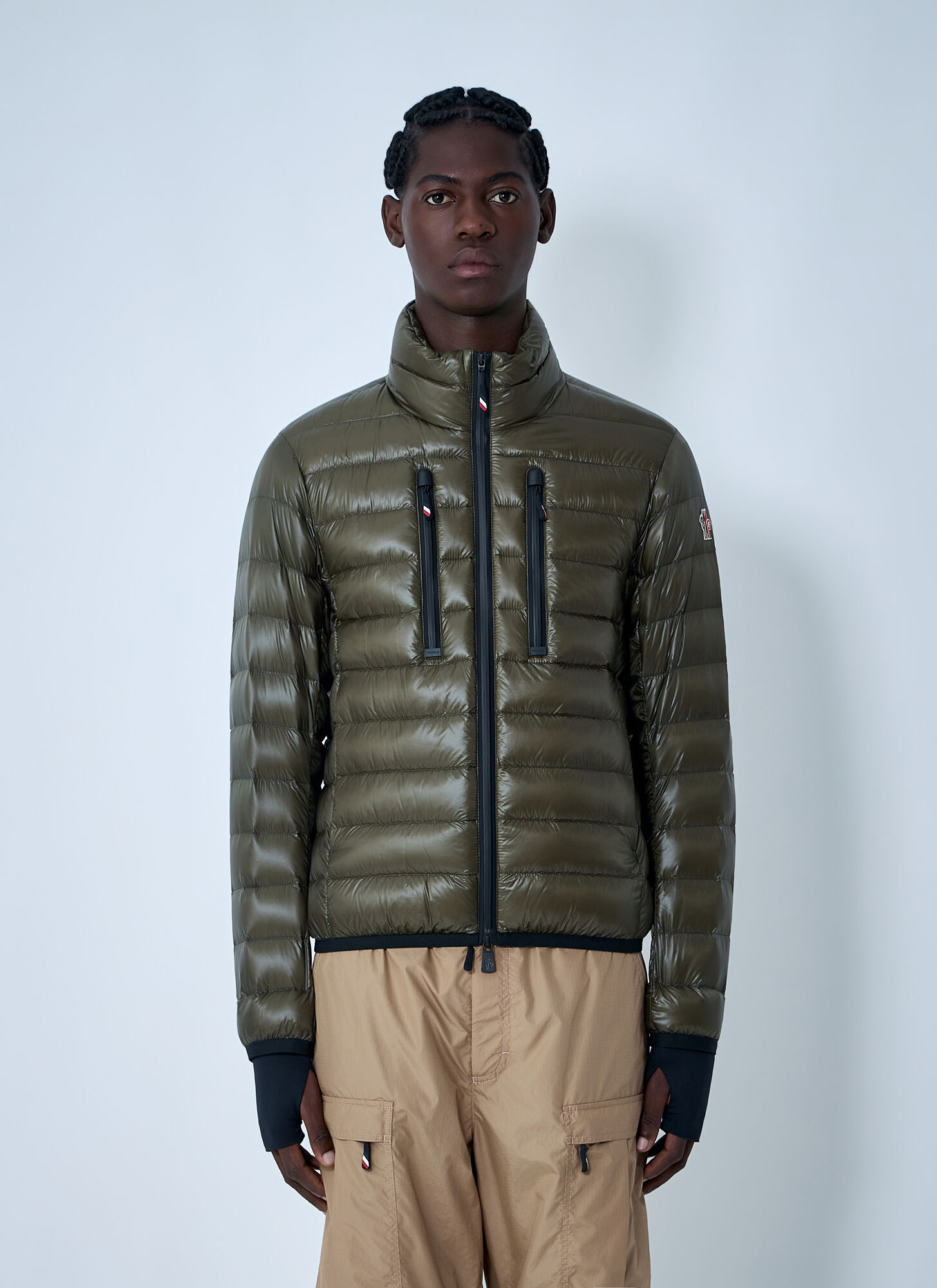 Moncler Grenoble Men's Beige Hers Short Down Jacket - Man Jackets 2