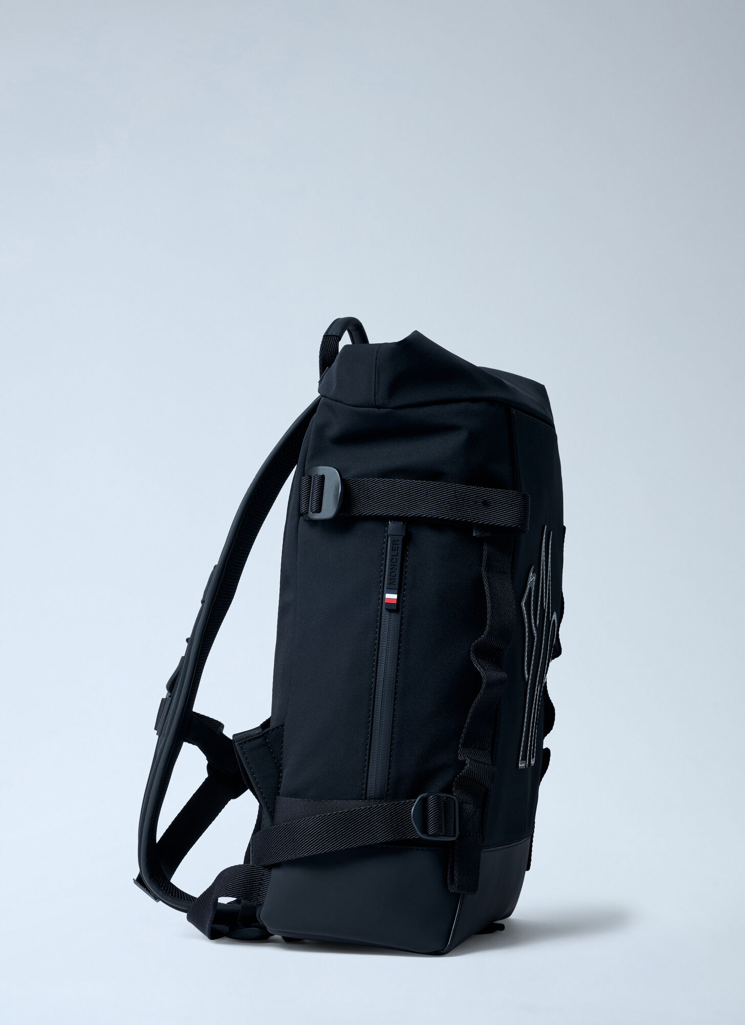  Moncler Grenoble Moncler Grenoble Logo Motif Backpack - Mann Rucksäcke Black One Size 