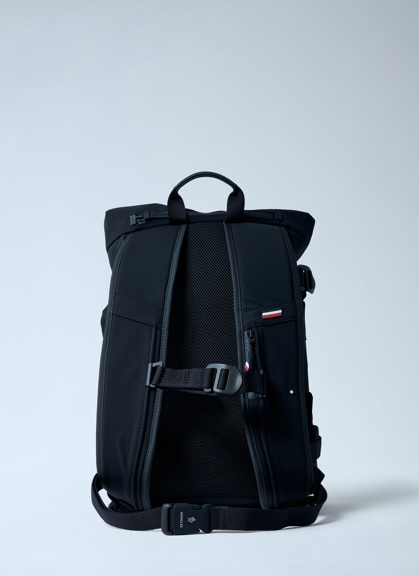  Moncler Grenoble Moncler Grenoble Logo Motif Backpack - Mann Rucksäcke Black One Size 