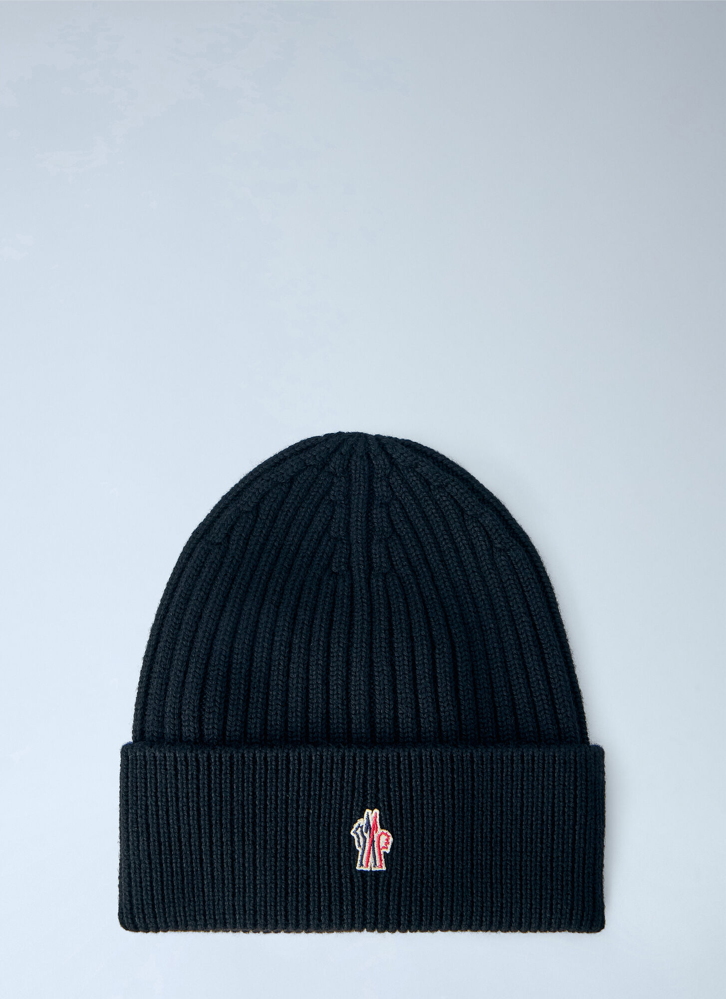 Moncler Men's Black Branded Wool Hat - Size Os - Image 8