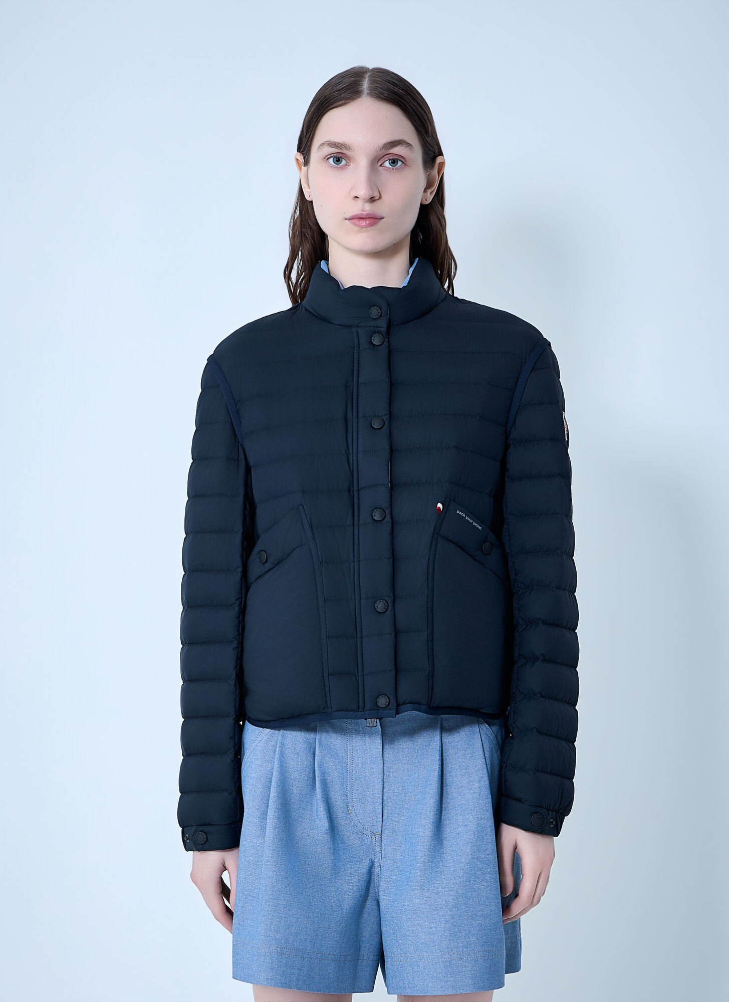 Moncler Grenoble Women's Navy Madulain Down Jacket - Woman Jackets 00