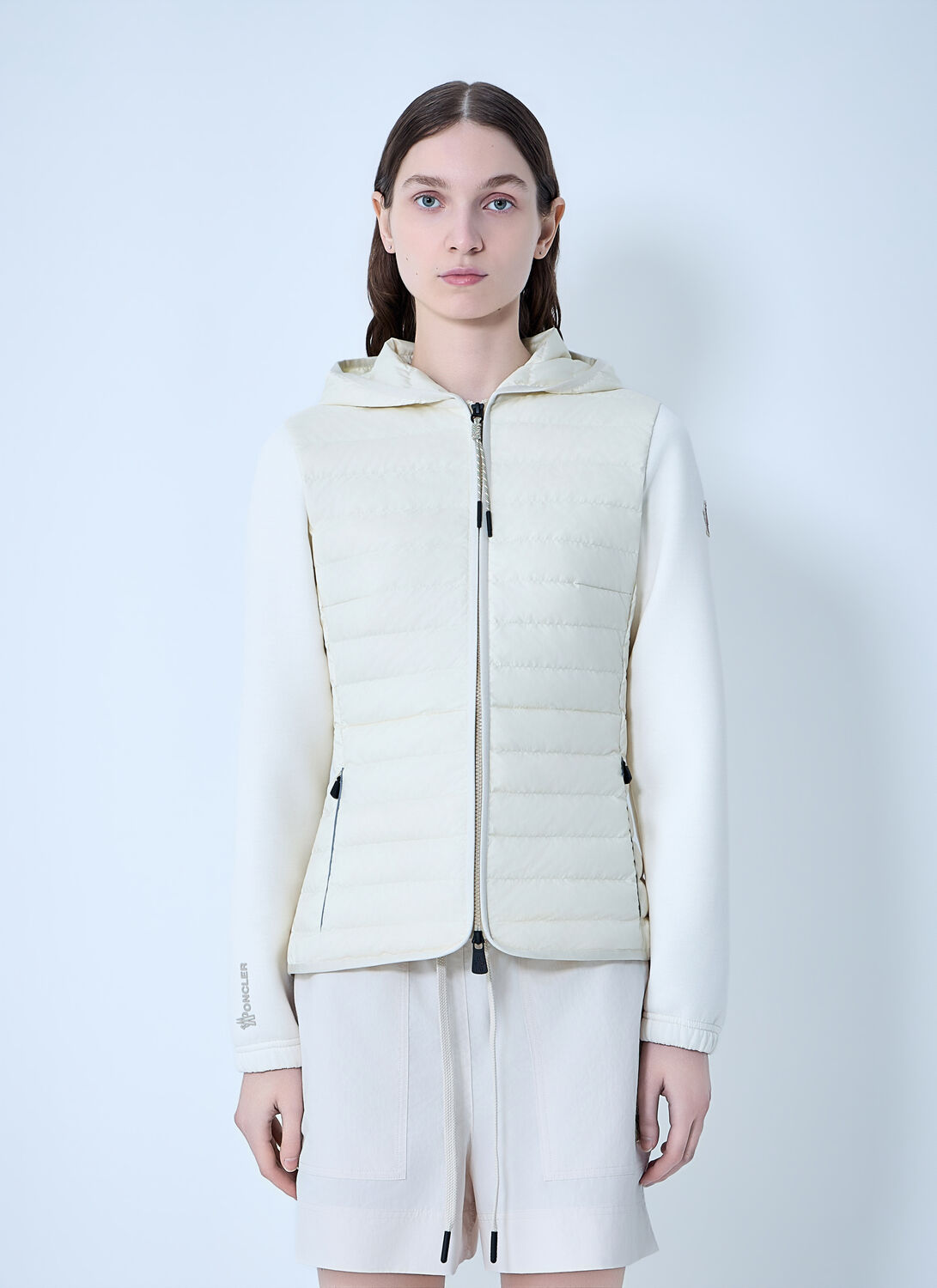 Moncler Grenoble Hooded Puffer Jacket - Woman Jackets White M