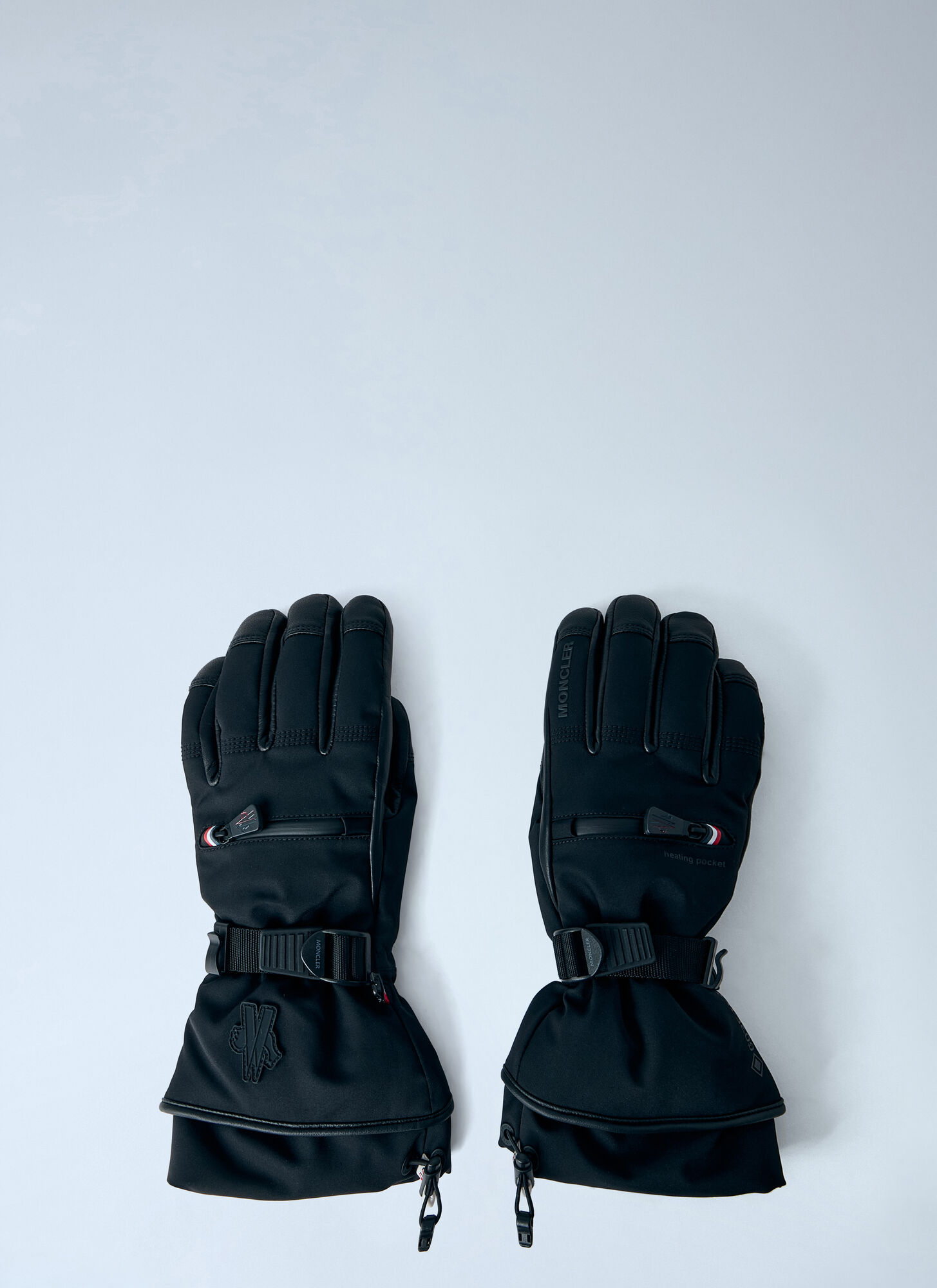 Moncler Grenoble Donna Nero Technical Ski Gloves - Woman Gloves M - Immagine 1