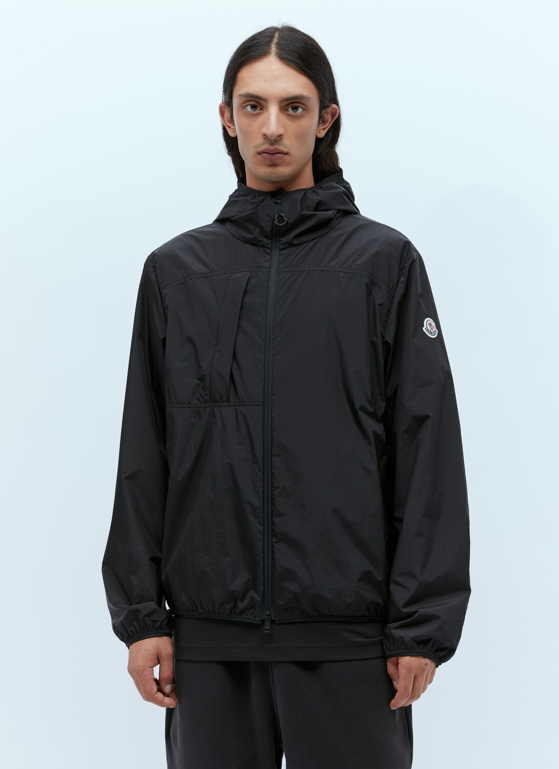 Moncler Lightweight Water-proof Jacket In Black
