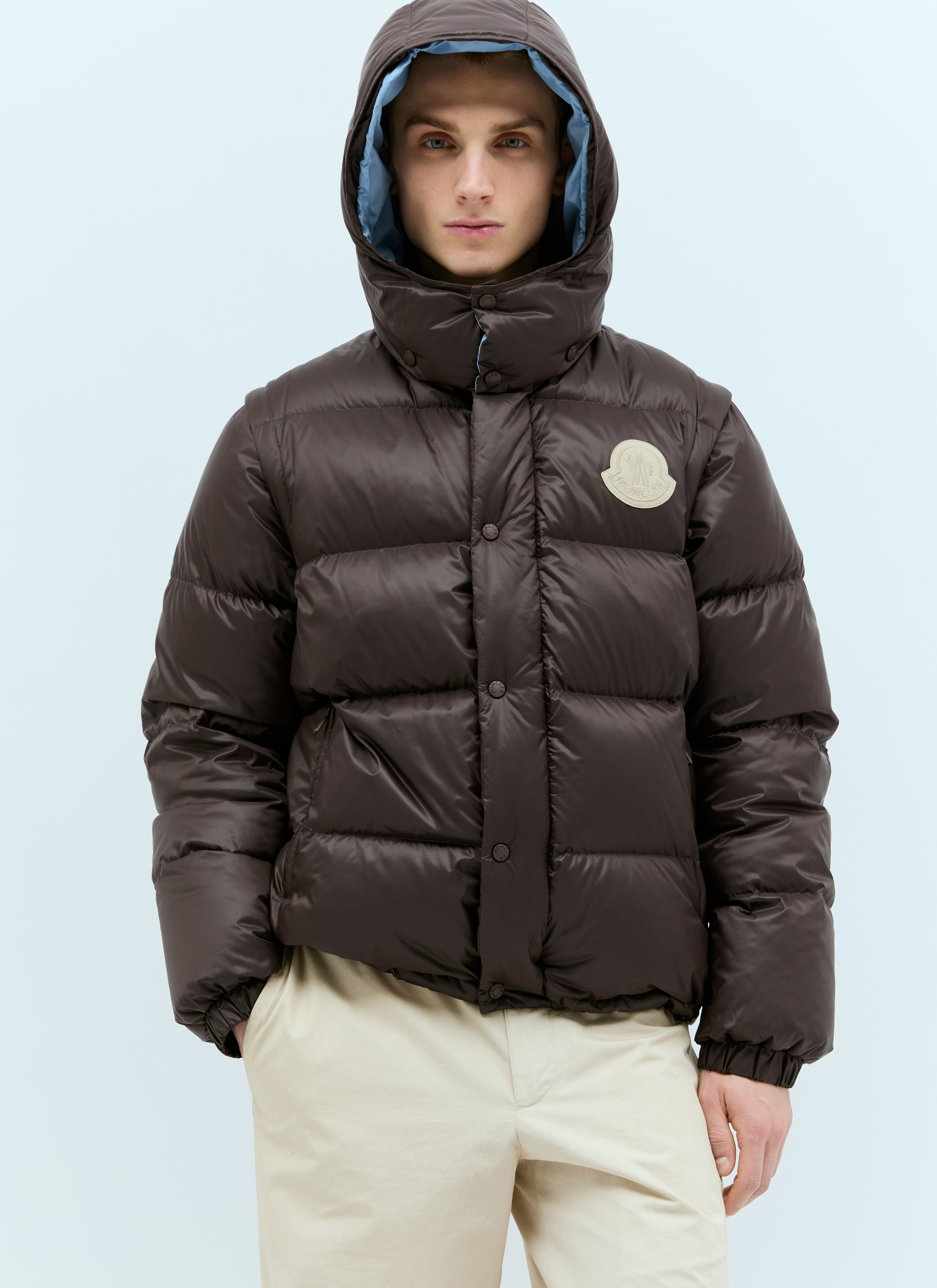 Moncler Cyclone 2 in 1 Down Jacket Man Jackets Brown 3 price in Dubai UAE Compare Prices