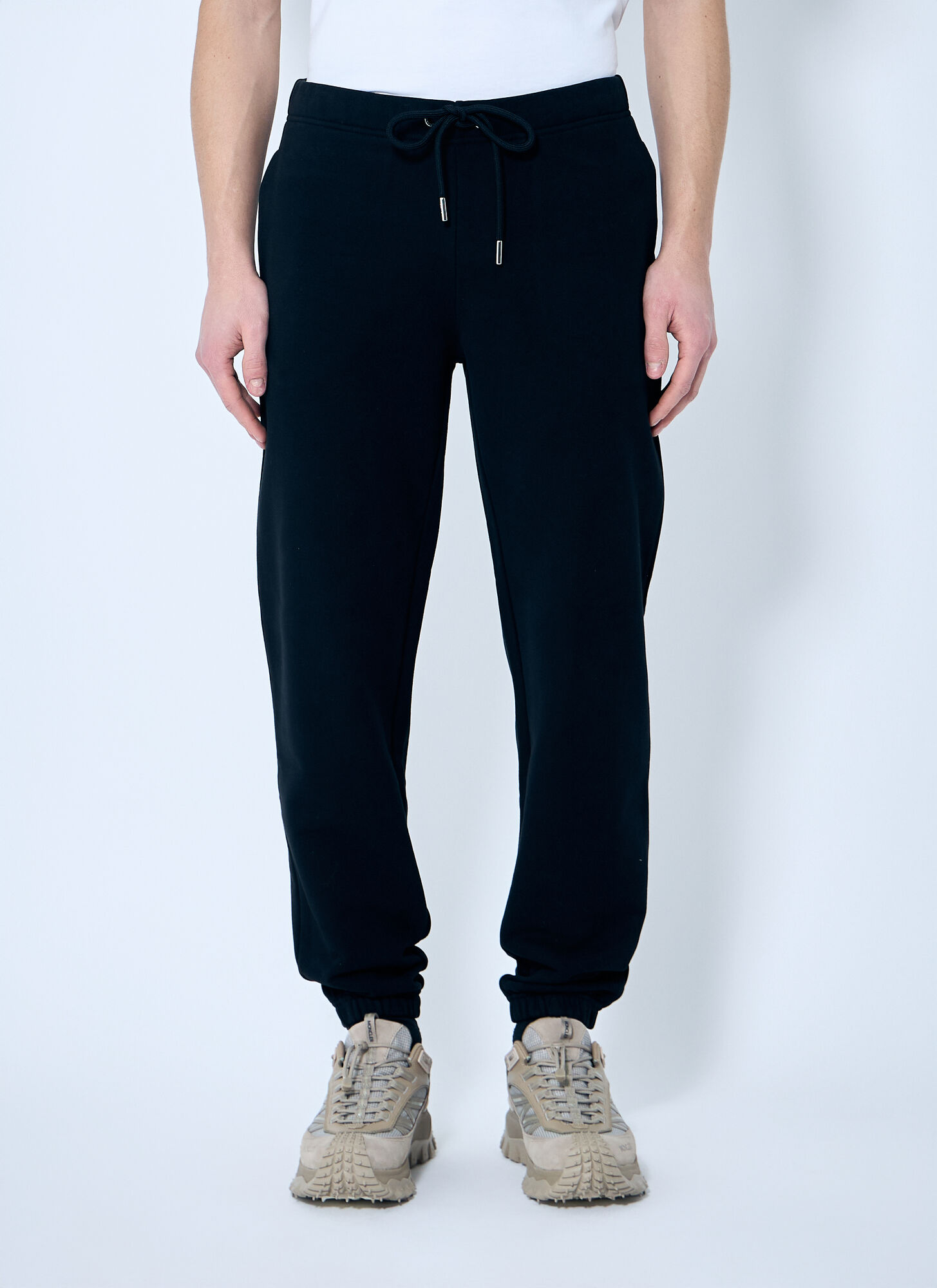 Moncler Logo Jogging Trousers In Black