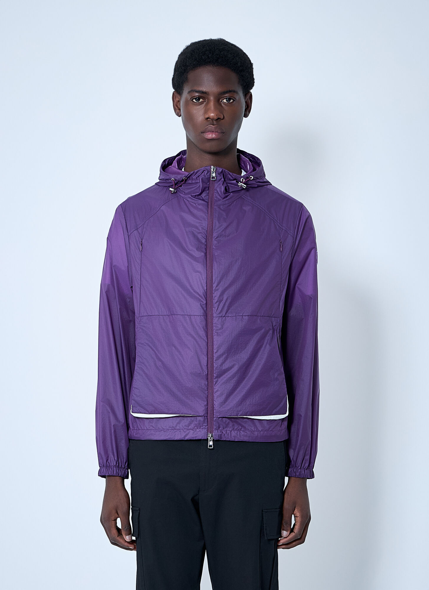 Moncler Lamo 连帽夹克 - Male 外套&夹克 Purple 2