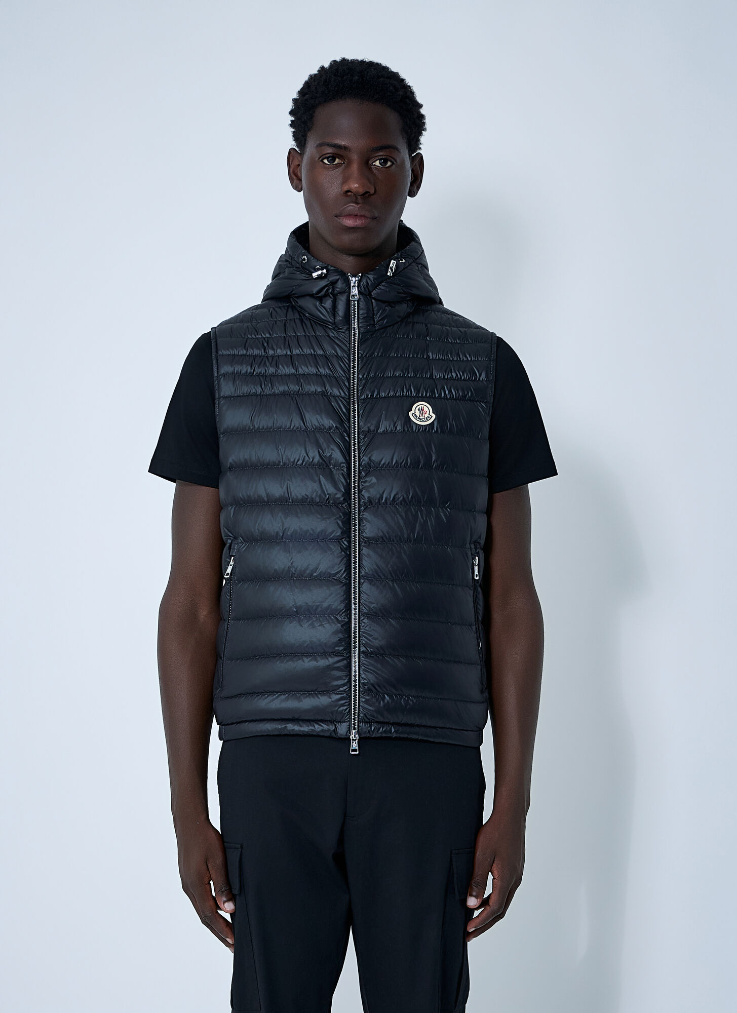 Moncler Men's Black Orant Hooded Vest - Man Jackets 3