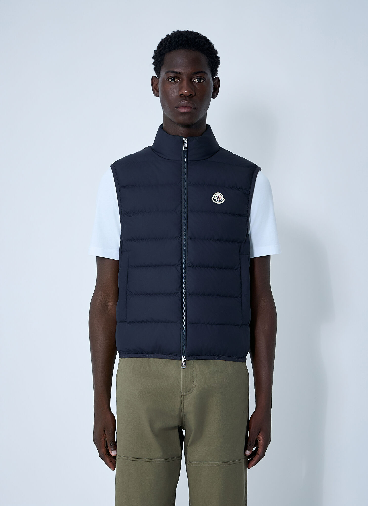 Moncler Men's Navy Contrin Down Vest - Man Jackets 2
