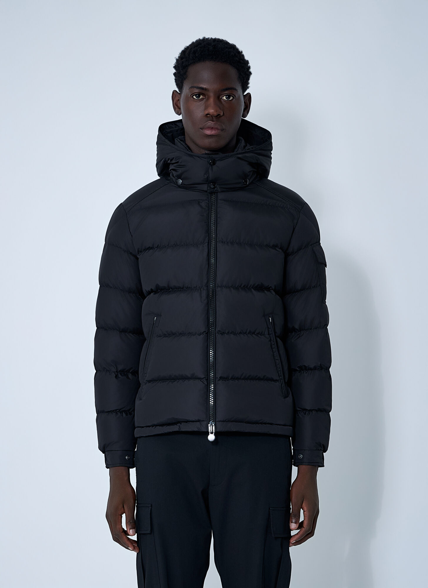 Moncler Men Montgenevre Virgin Wool Down Jacket In Blue