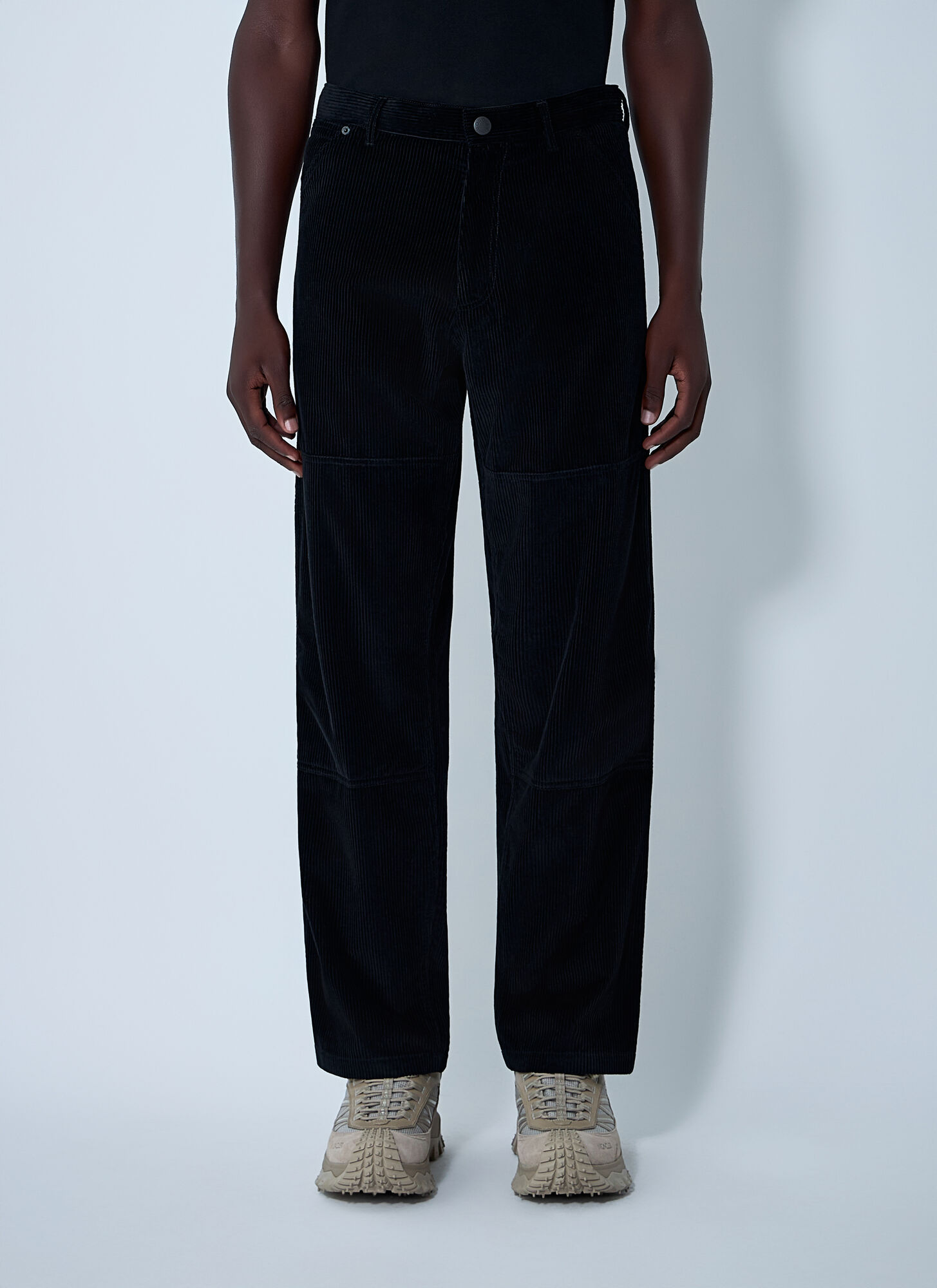 Moncler Men's Black Cotton Pants - Man Pants It - 48