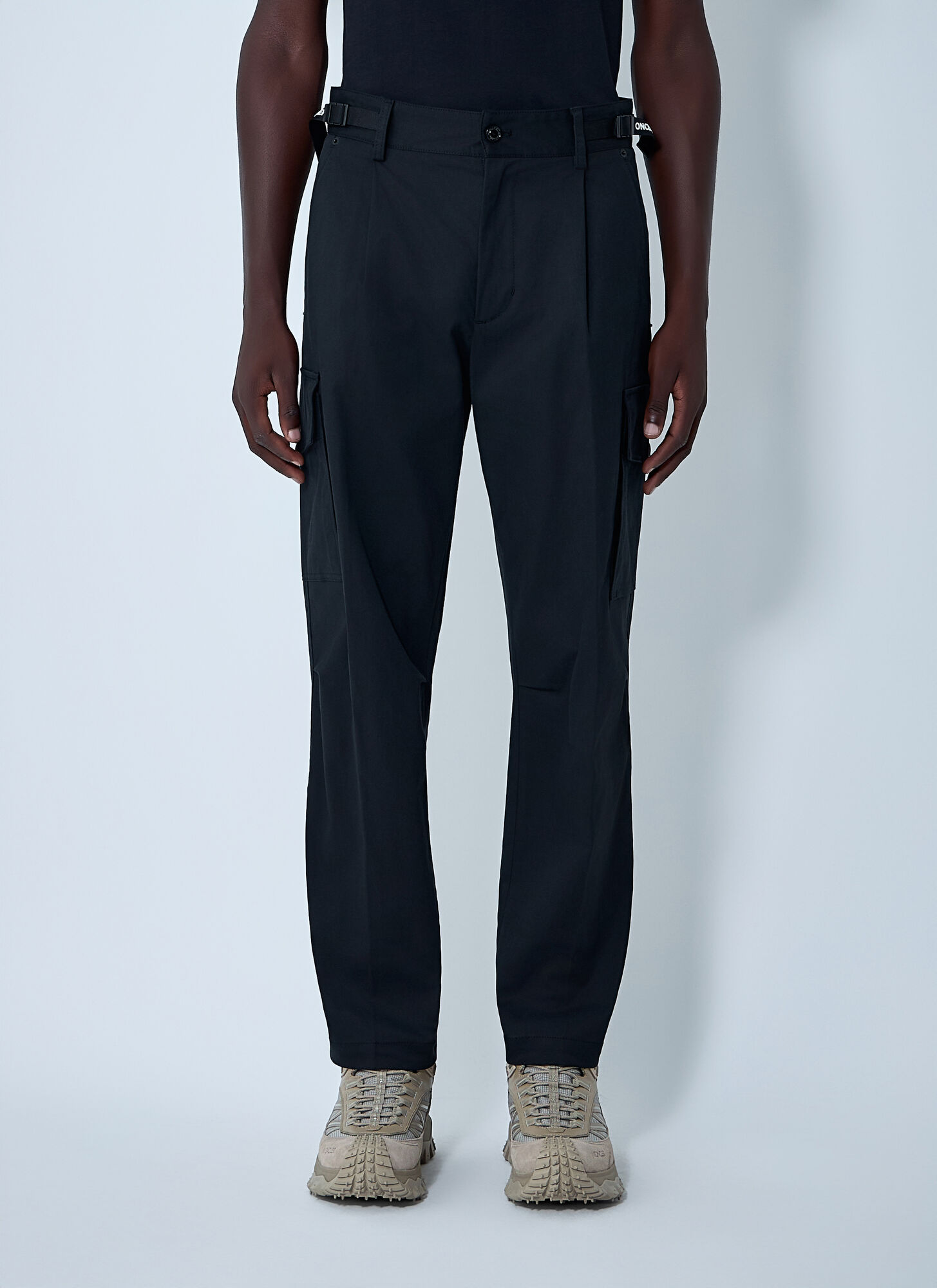 Moncler Stretch-Finish Pants - Man Pants Black It - 52 - Immagine 1