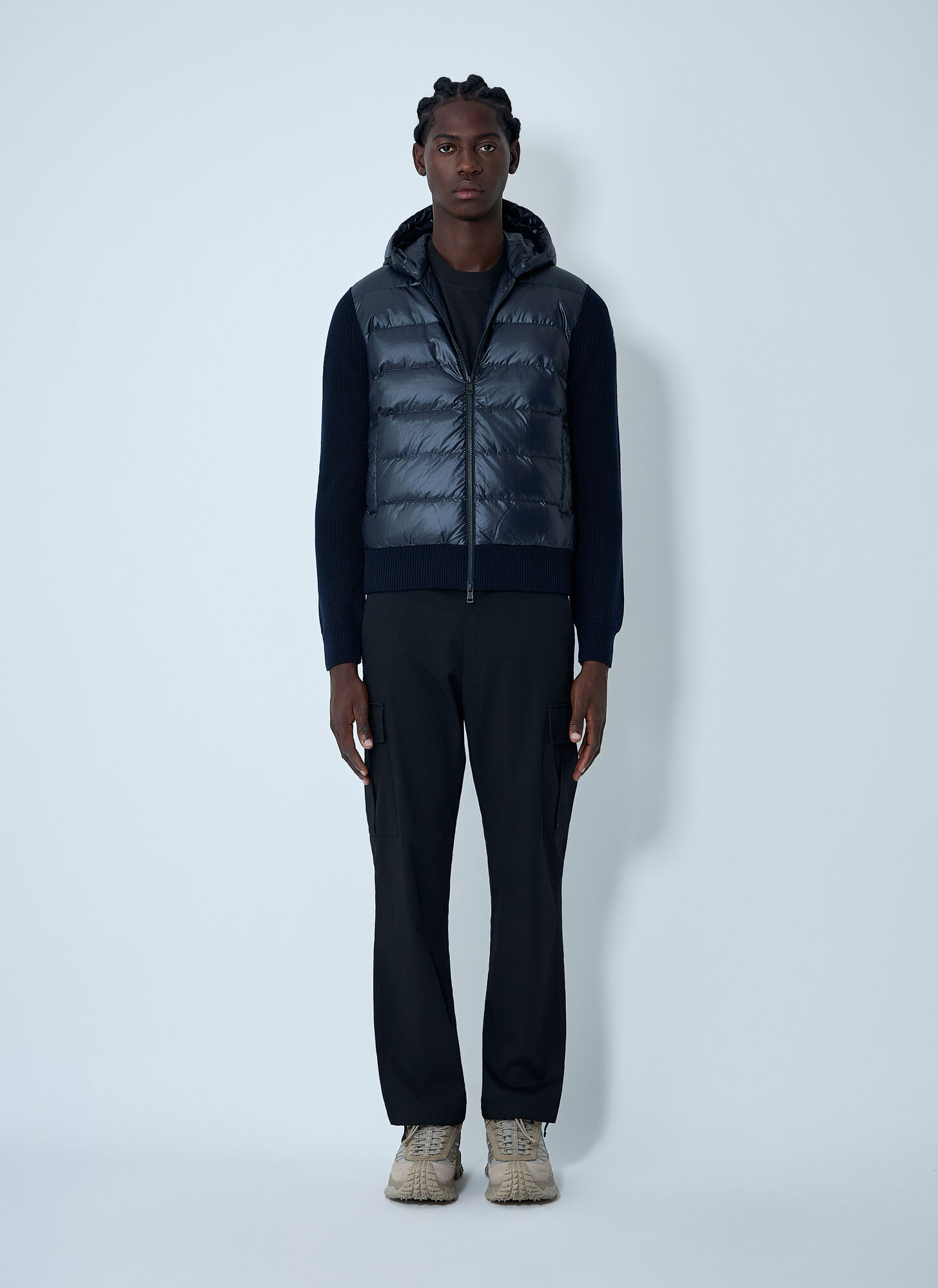  Moncler Moncler Quilted Cardigan - Mann Jacken Navy M 
