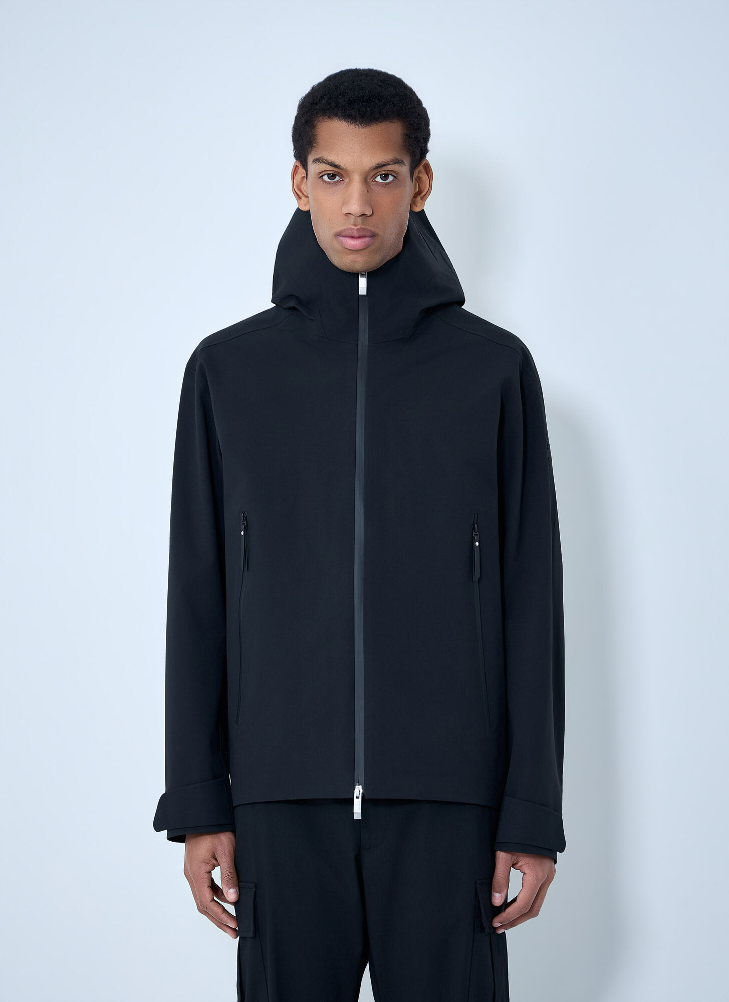 Moncler Men's Black Marana 3-In-1 Hooded Short Down Jacket - Man Jackets 1