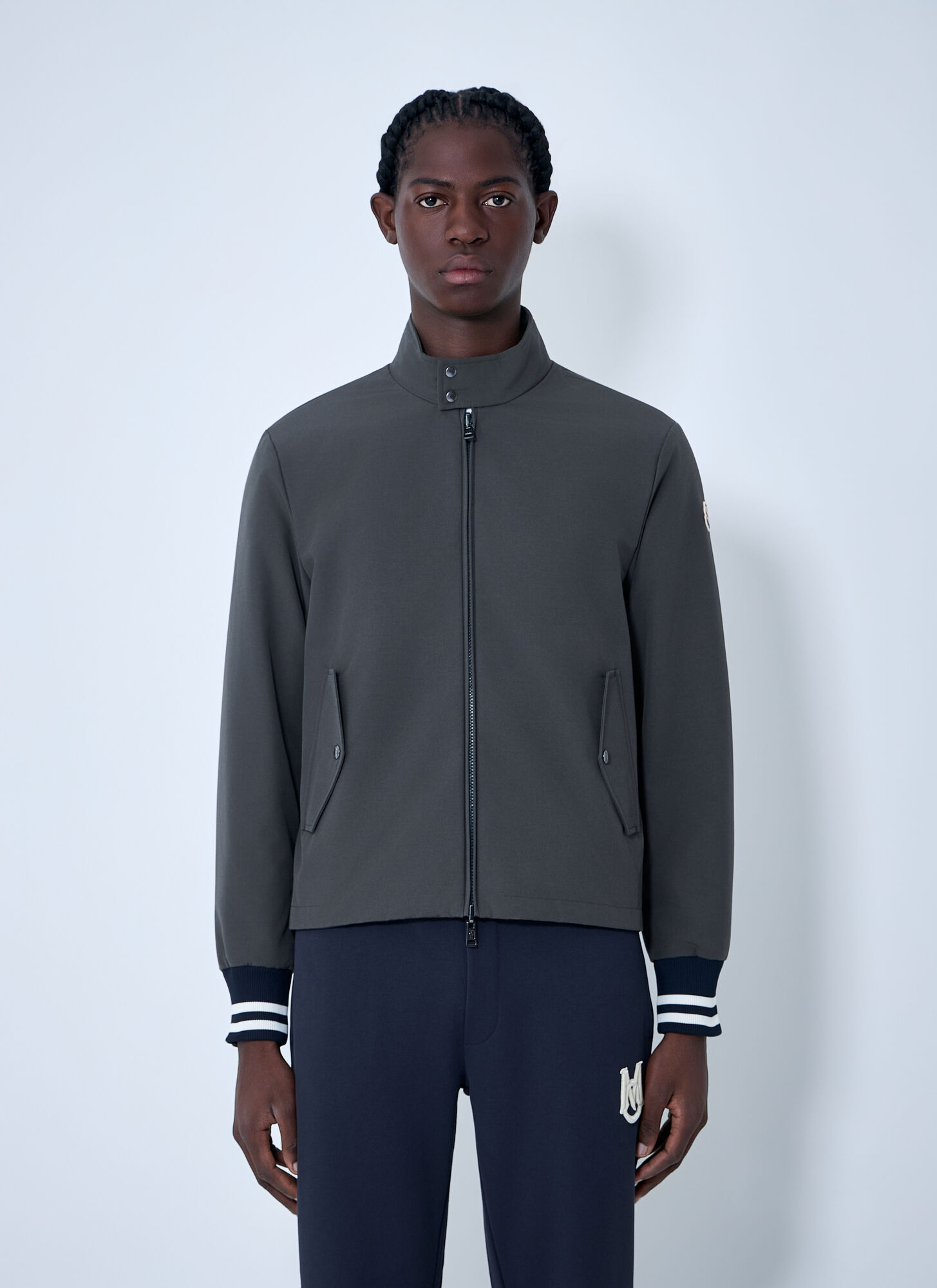 Moncler Men's Grey Prieure Reversible Down Bomber Jacket - Man Jackets 2