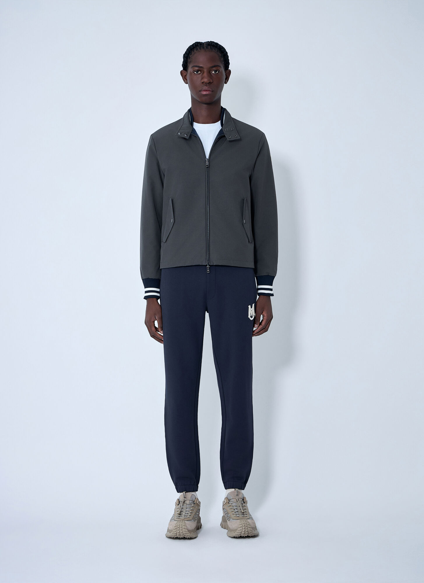 Moncler Moncler Prieure Reversible Down Bomber Jacket - Man Jackets Grey 2 
