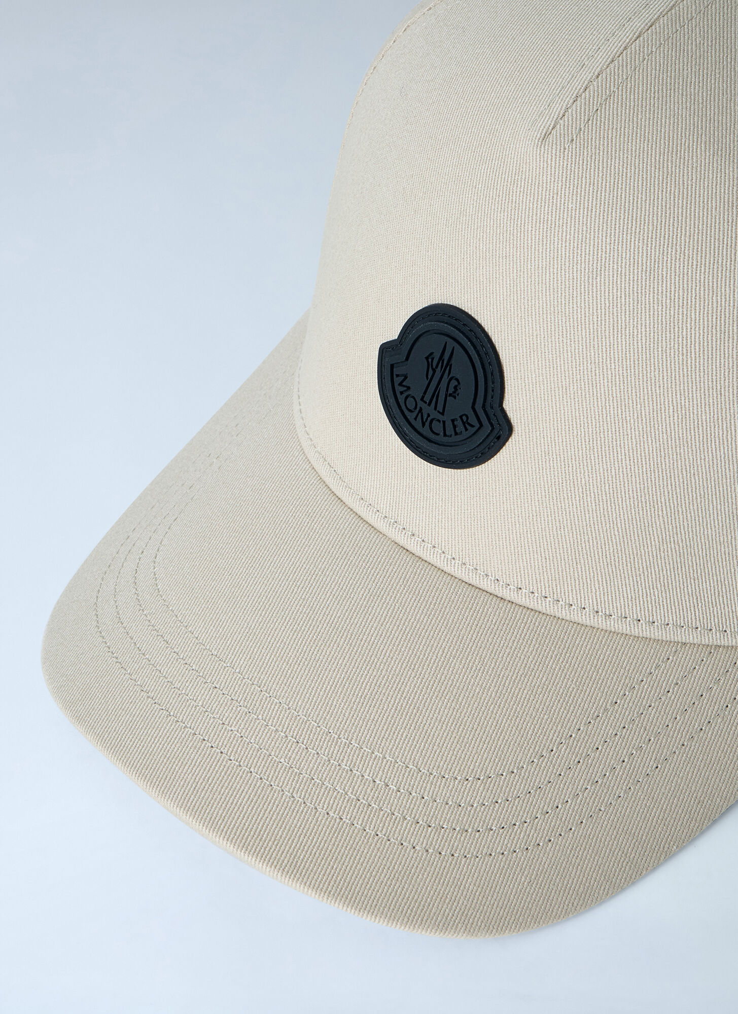  Moncler Moncler Logo Embellished Cap - Mann Hats White One Size 