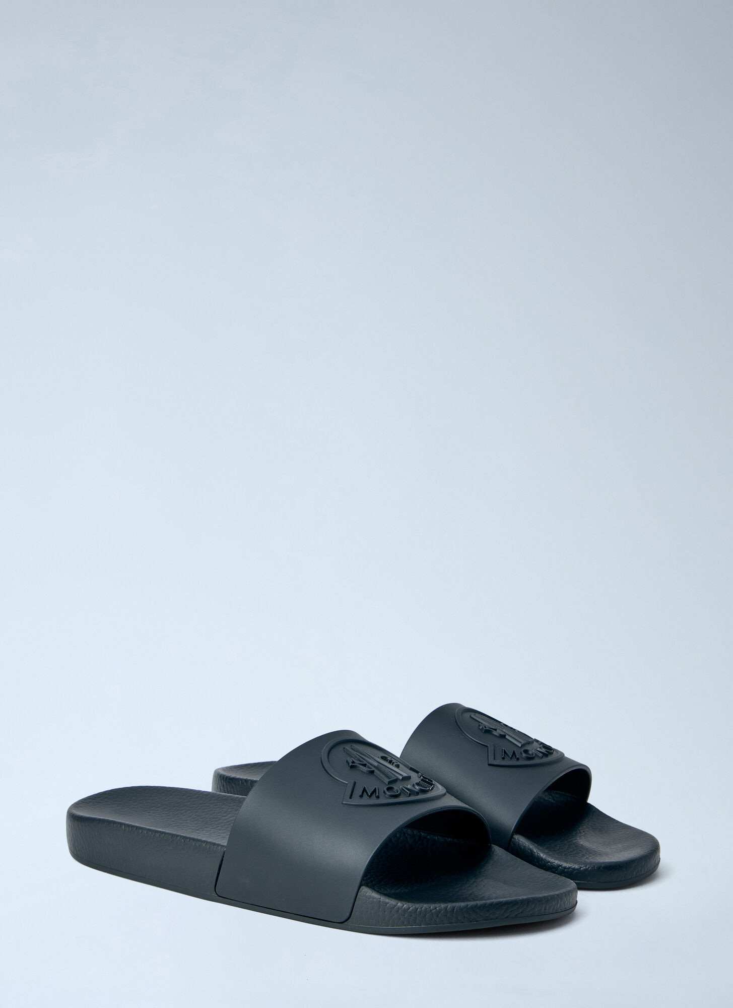  Moncler Moncler Basile Slides - Mann Pantoletten Black Eu - 45 