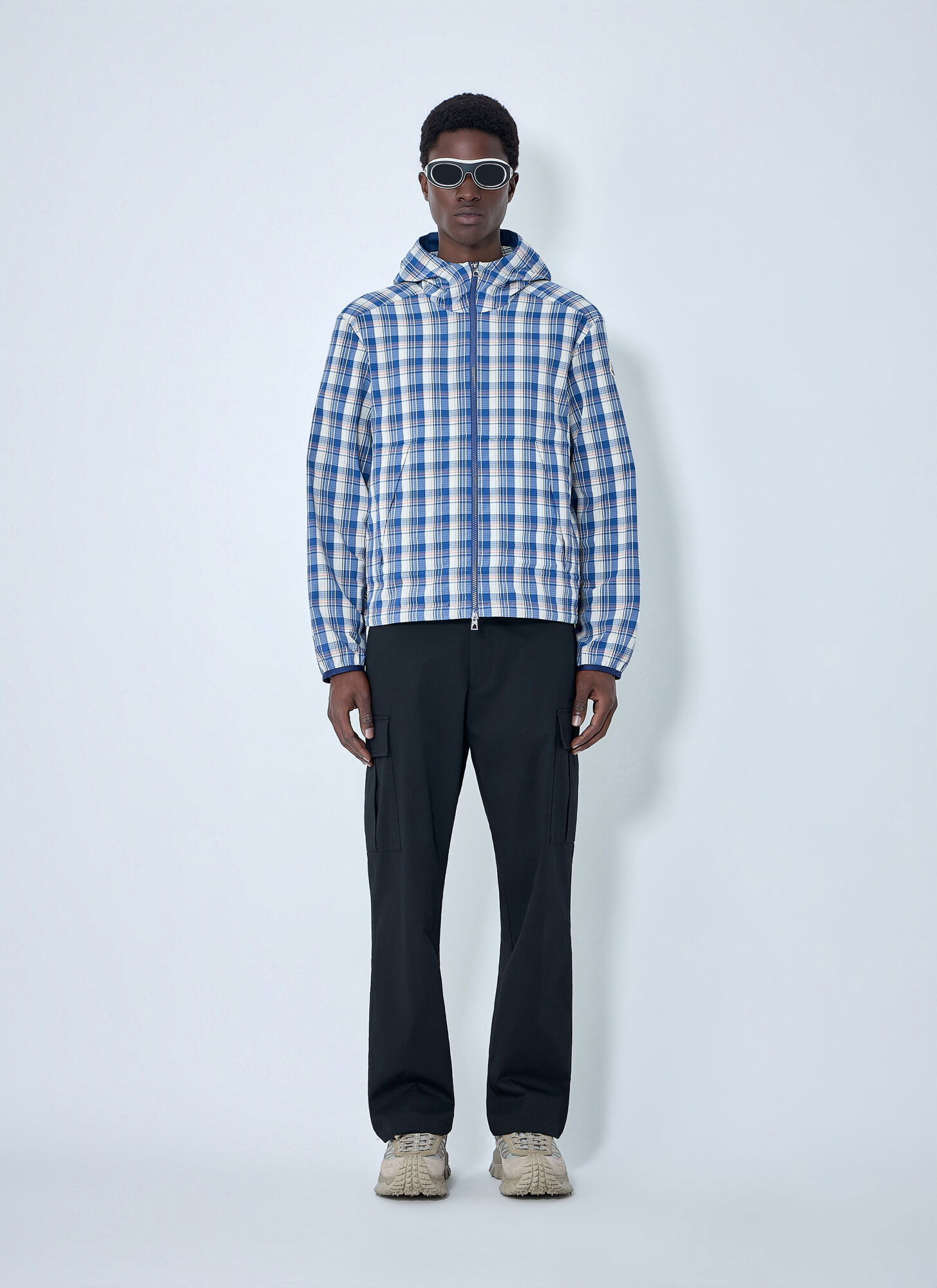  Moncler Moncler Natisone Check Hooded Jacket - Mann Jacken Blue 3 