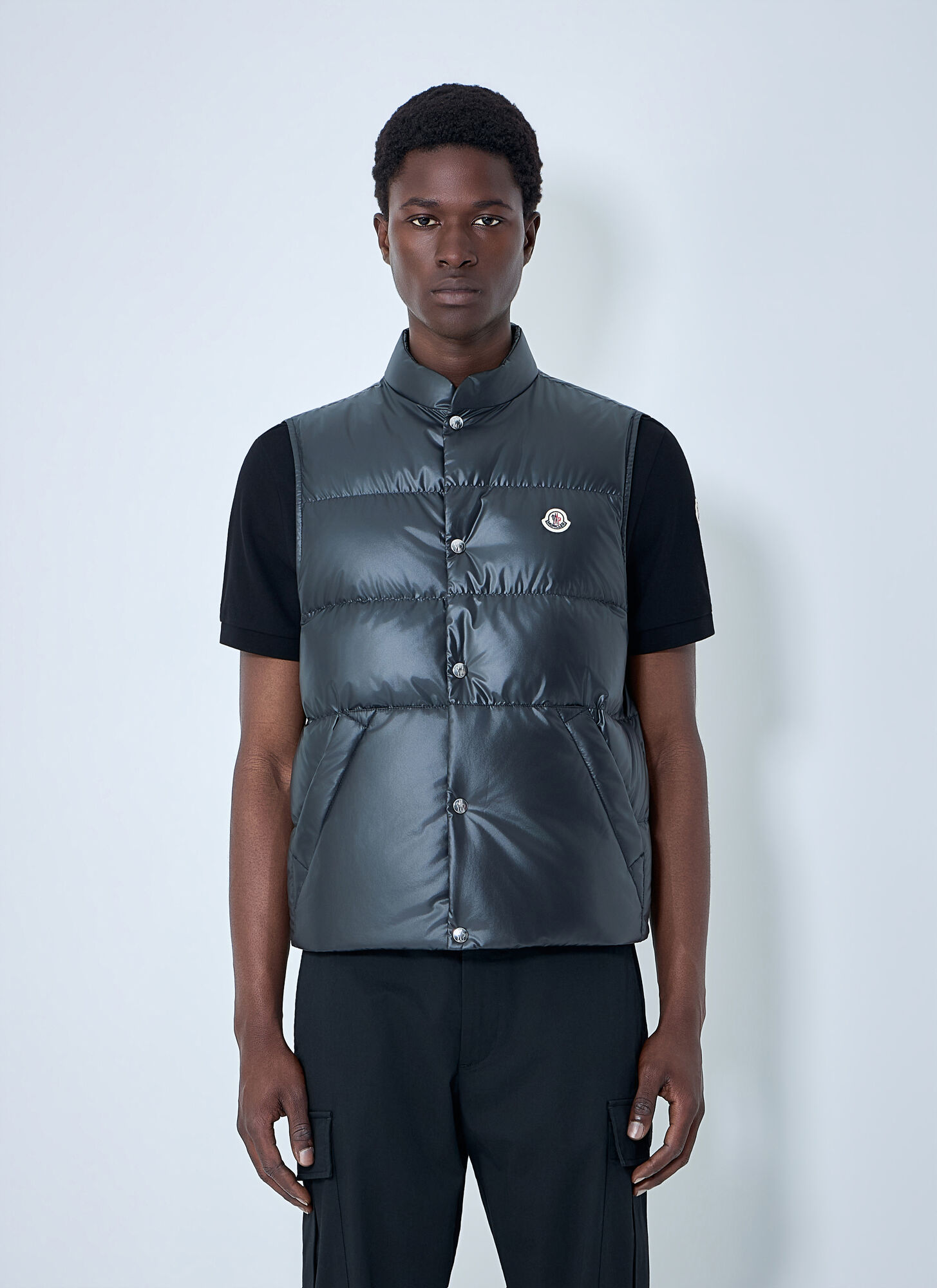 Moncler Men's Black Vestigo Vest - Man Jackets 4