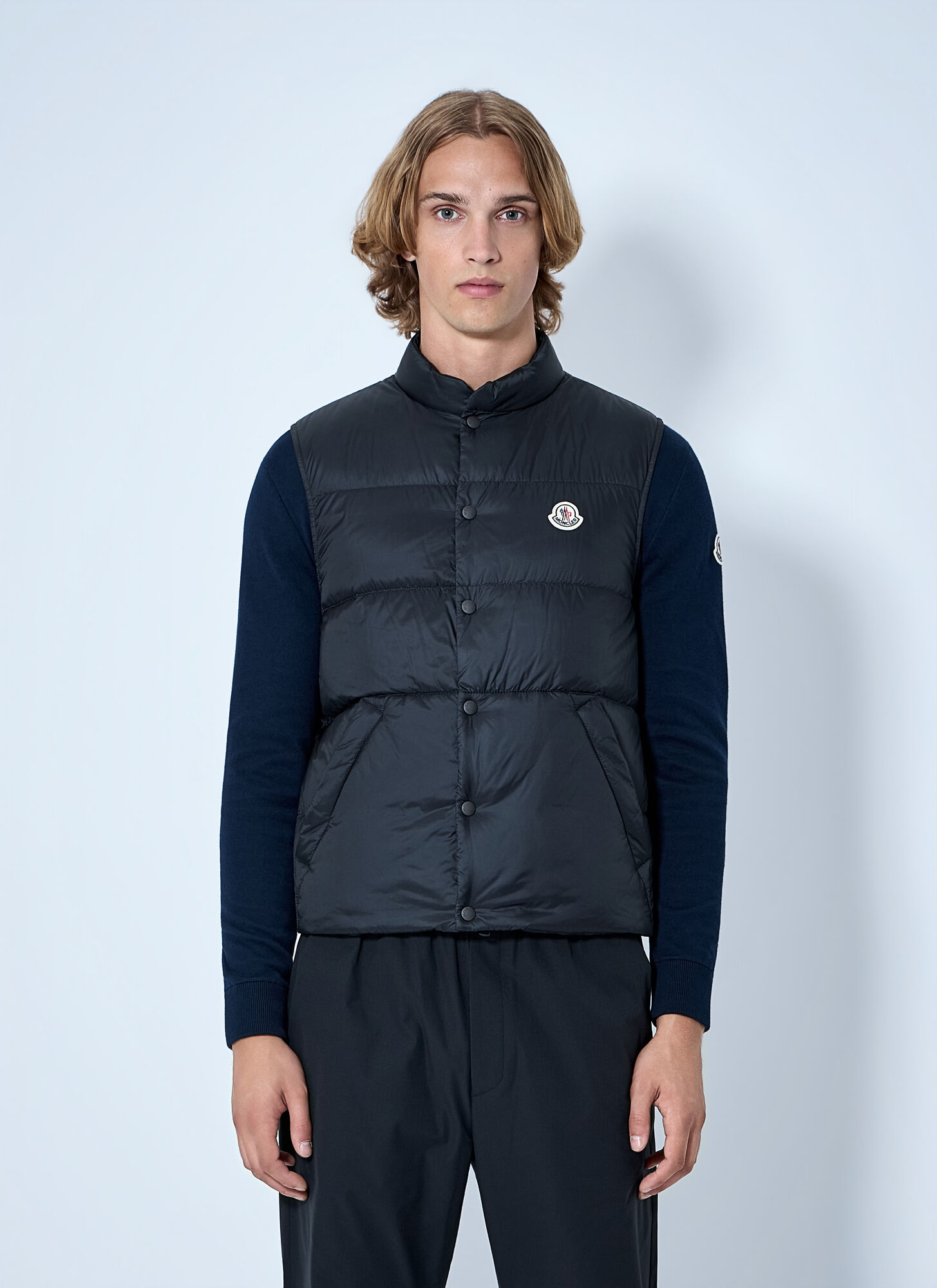 Moncler Men's Black Tuquerouye Shell Down Vest - Man Jackets 5