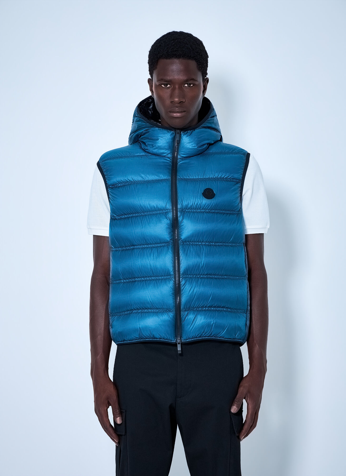 Moncler Men's Blue Panestrel Down Vest - Man Jackets 5