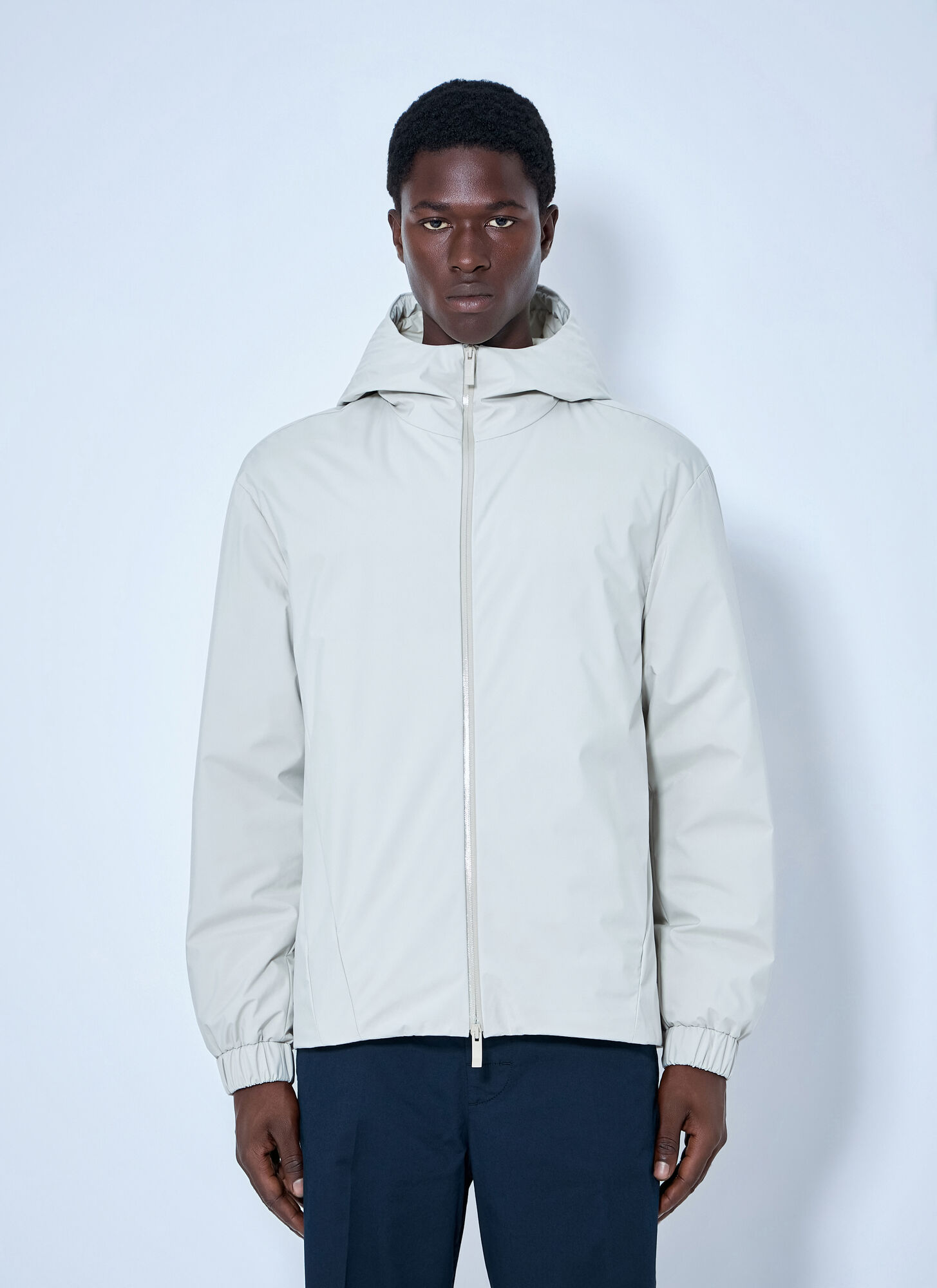 Moncler Trelatete Hooded Down Jacket - Man Jackets Light Grey 2