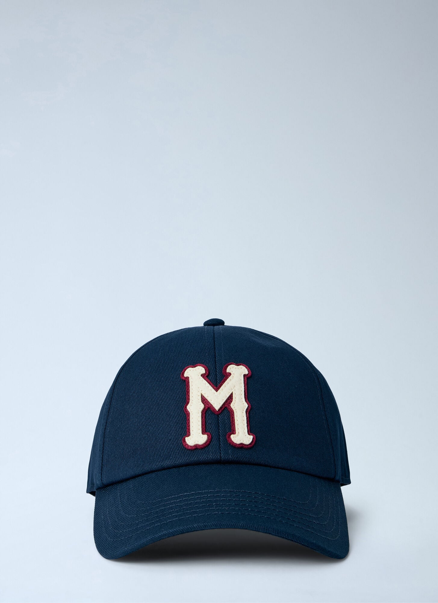 Moncler Men's Blue Embroidered Logo Cap - Man Hats One Size