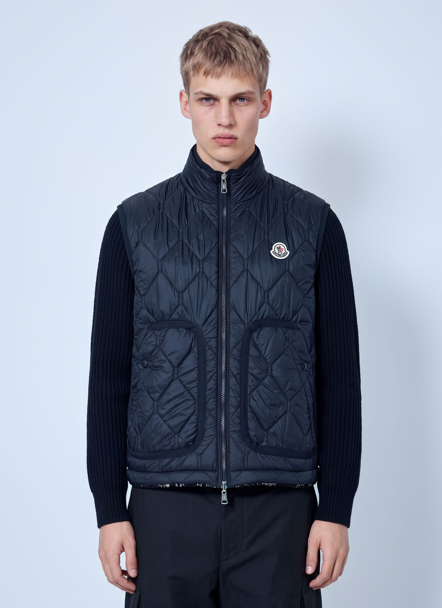 Moncler Reversible Teddy Vest - Male - Waistcoats - Black - S - Jackets - Image 2