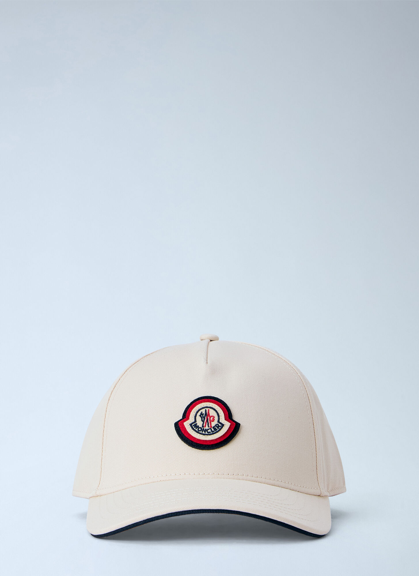 Moncler Men's Cream Embroidered Logo Baseball Cap - Man Hats One Size - Image 1