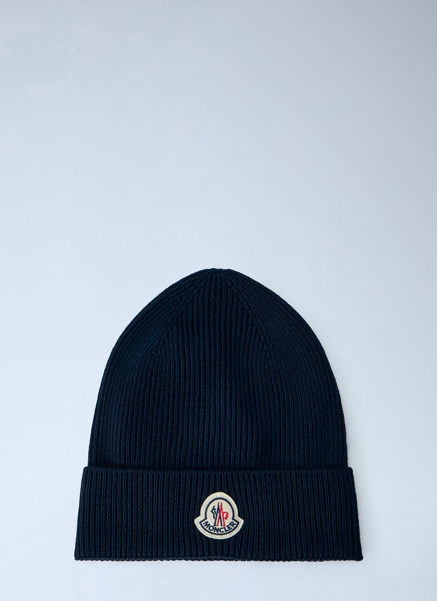 Moncler   Wool Beanie for Men in Blue - Image 4
