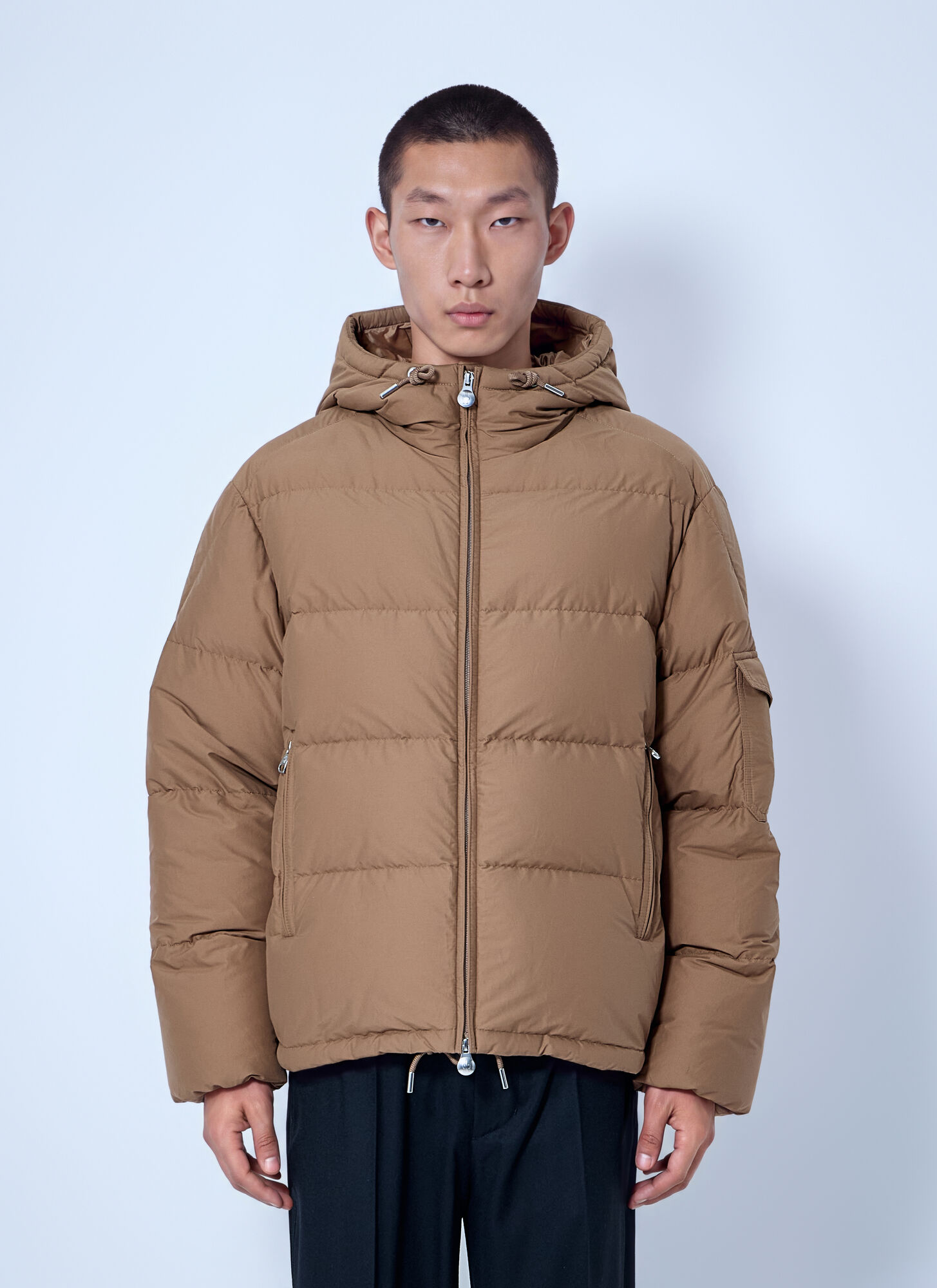 Moncler Uomo Marrone - Himalaya Hooded Short Down Jacket, Size: 2