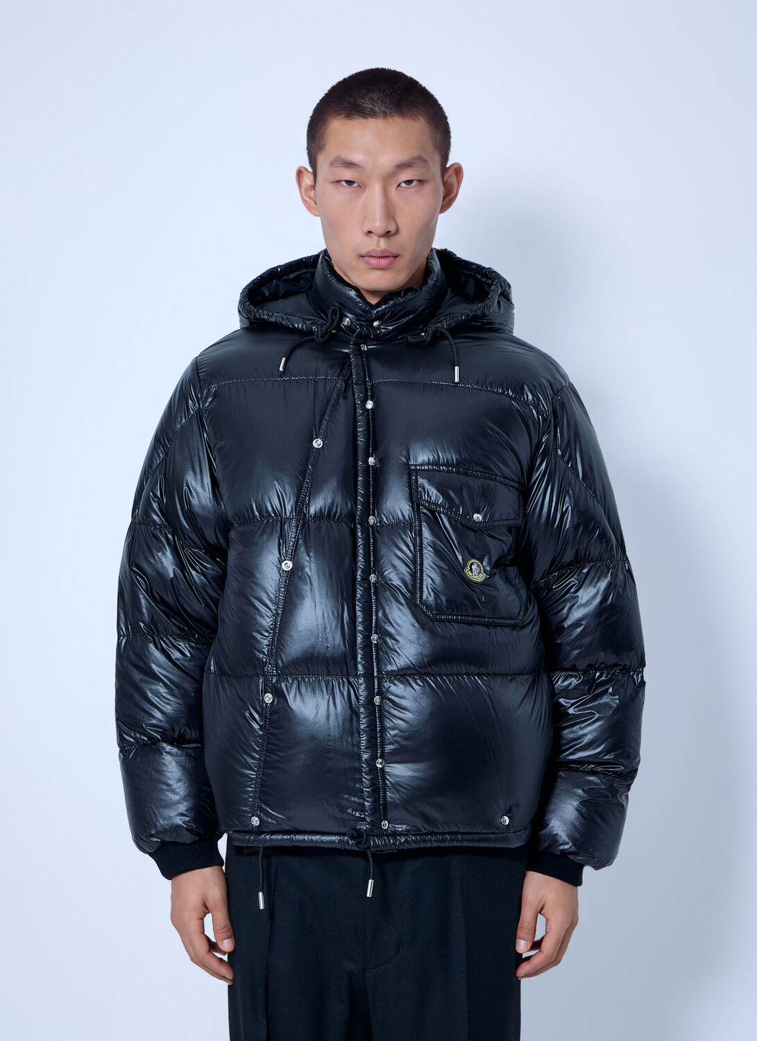 Moncler Karakorum Hooded Short Down Jacket - Man Jackets Black 2
