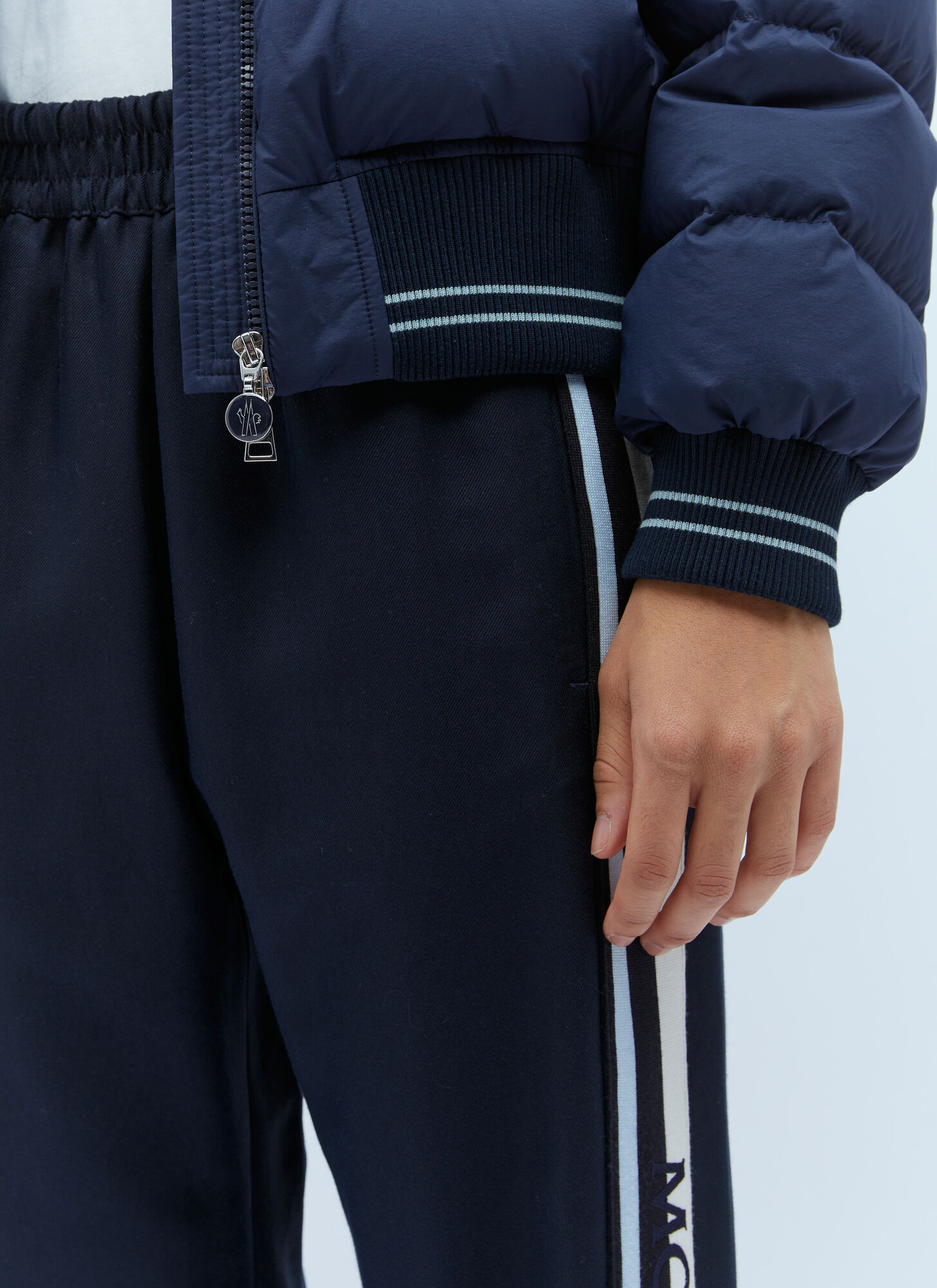  Moncler Moncler Logo Embroidery Track Pants - Frau Track Pants Black It - 40 