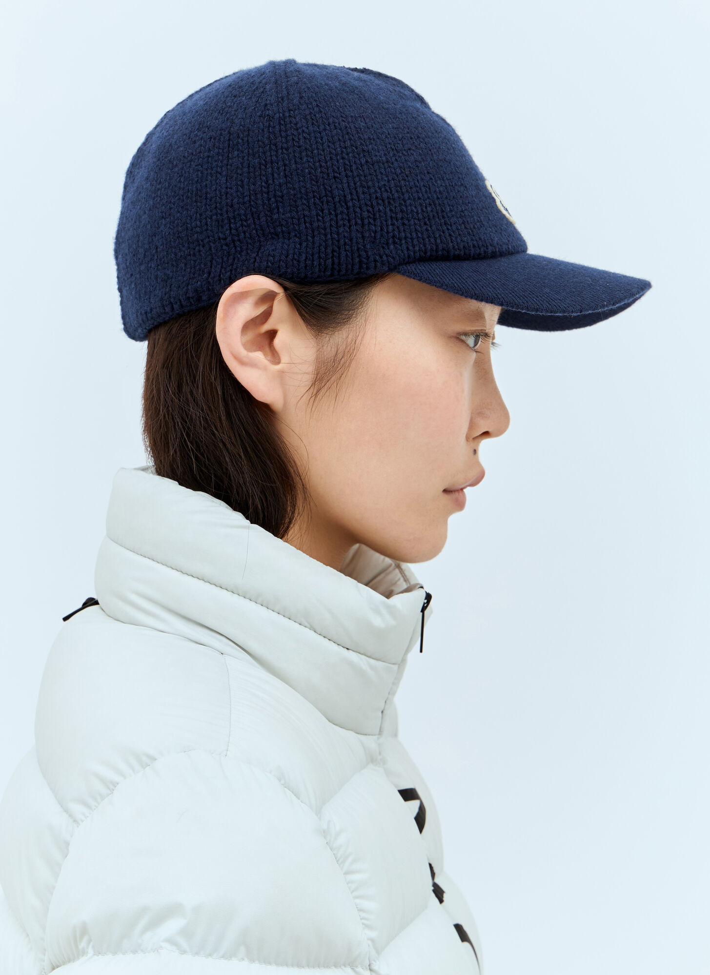  Moncler Moncler Knitted Baseball Cap - Frau Hats Blue S 