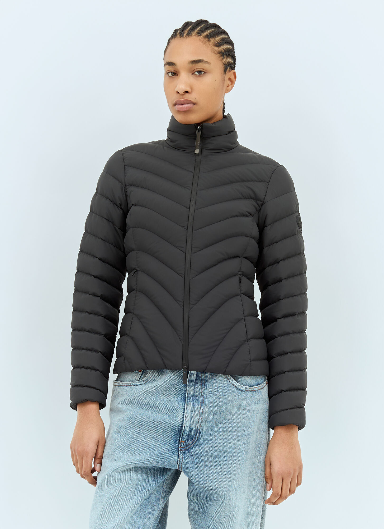 Moncler Women's Black Grange Short Down Jacket - Woman Jackets 00
